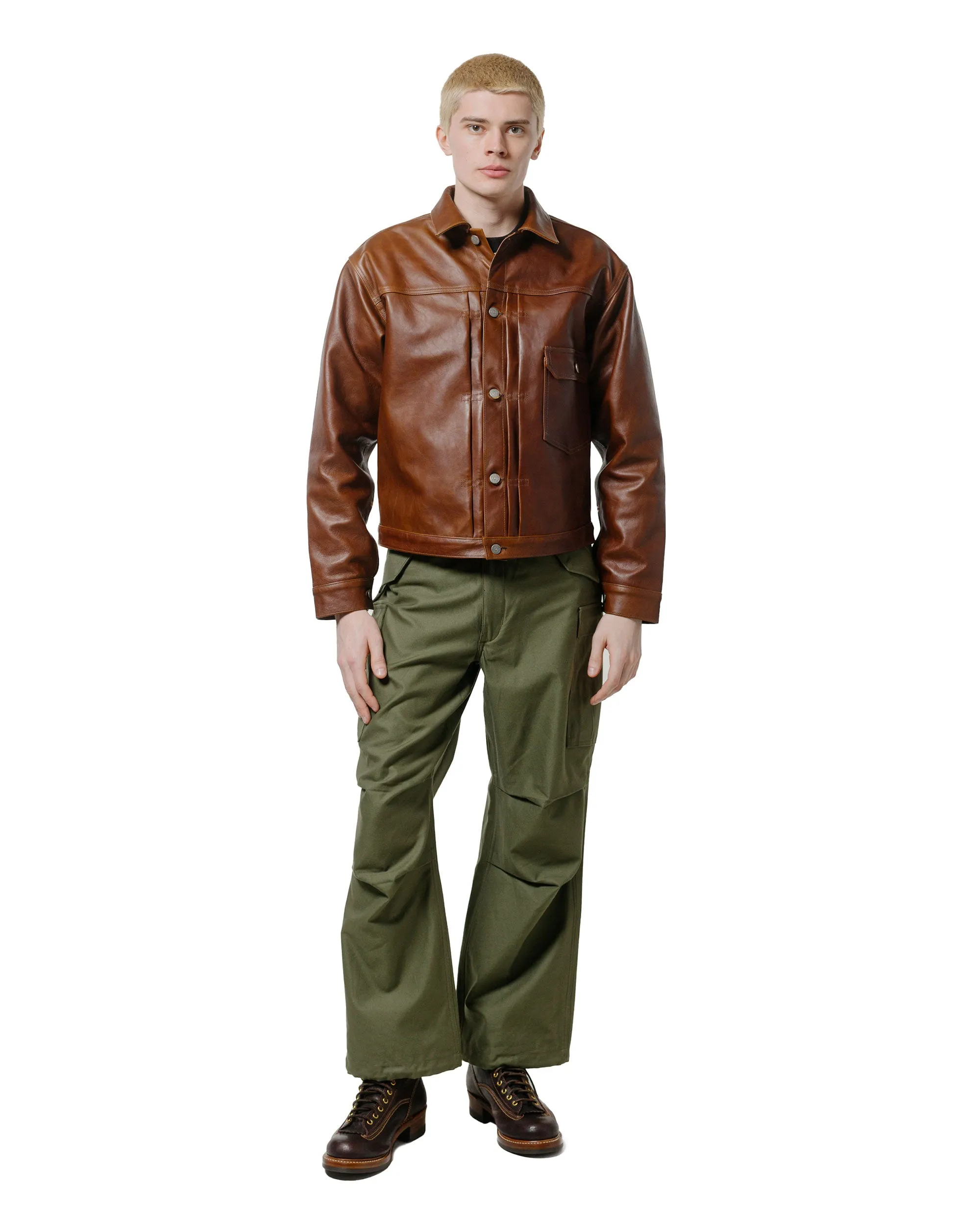 The Real McCoy's MJ23013 Type I Leather Jacket Brown sold by Lost & Found product image thumbnail 4
