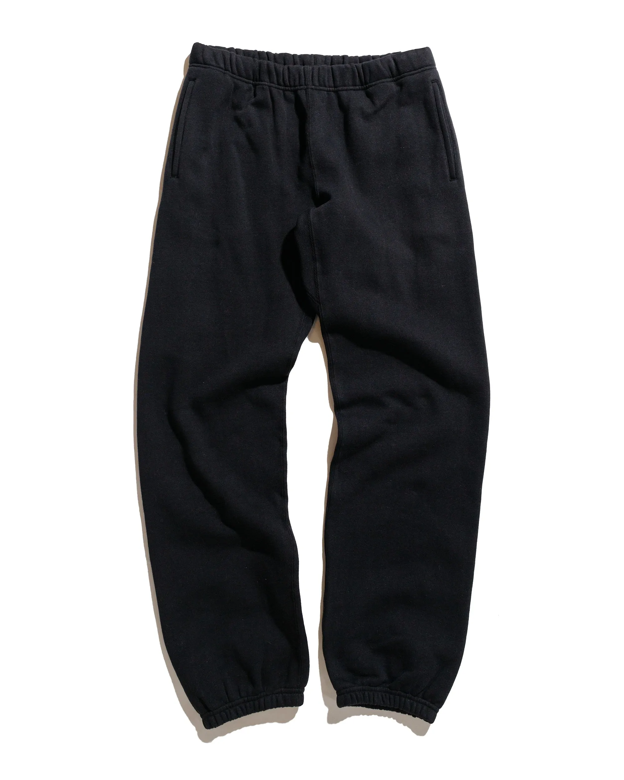 The Real McCoy's MC24116 10 Oz. Loopwheel Sweat Pants Black sold by Lost & Found