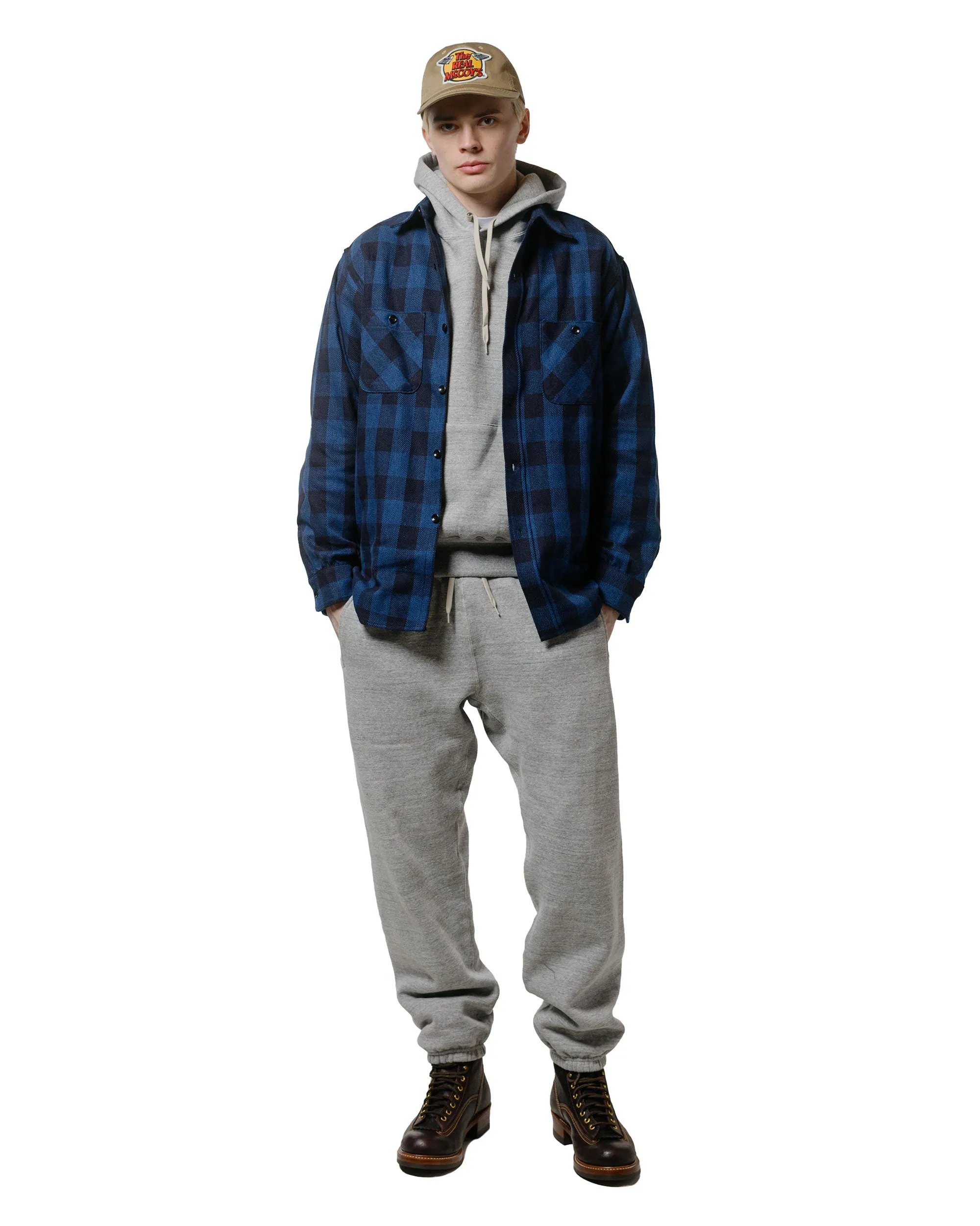 The Real McCoy's MC24116 10 Oz. Loopwheel Sweat Pants Gray sold by Lost & Found product image thumbnail 4