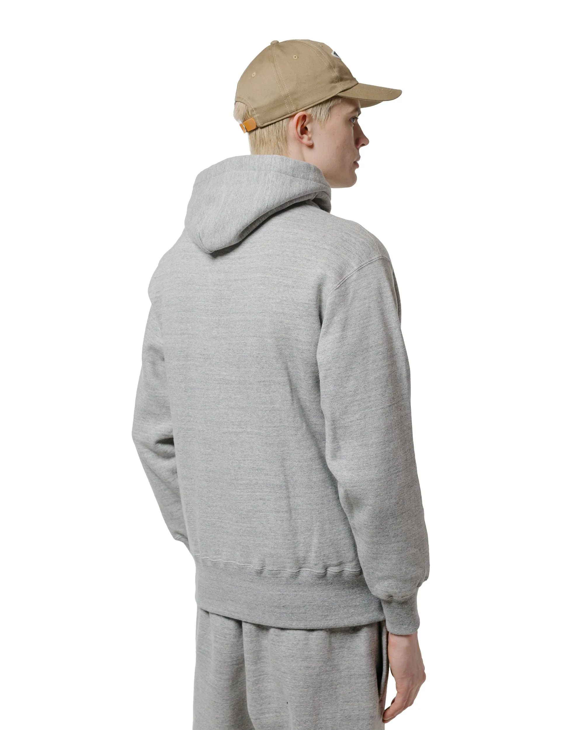 The Real McCoy’s MC24114 10 Oz. Loopwheel Hooded Sweatshirt Gray sold by Lost & Found product image thumbnail 3