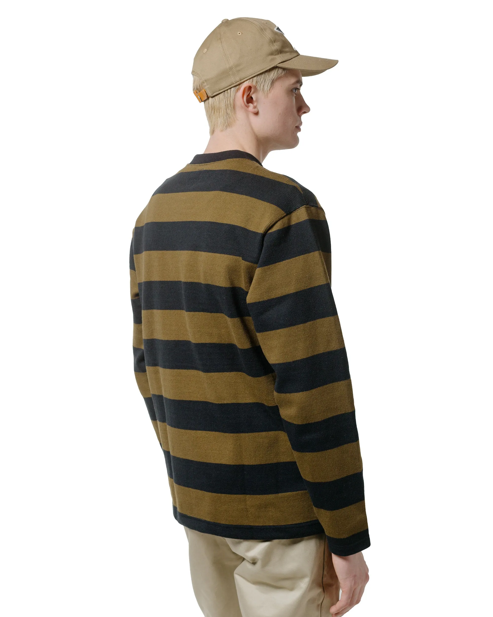 The Real McCoy's BC24101 Buco Stripe Racing Jersey Black/Olive sold by Lost & Found product image thumbnail 3