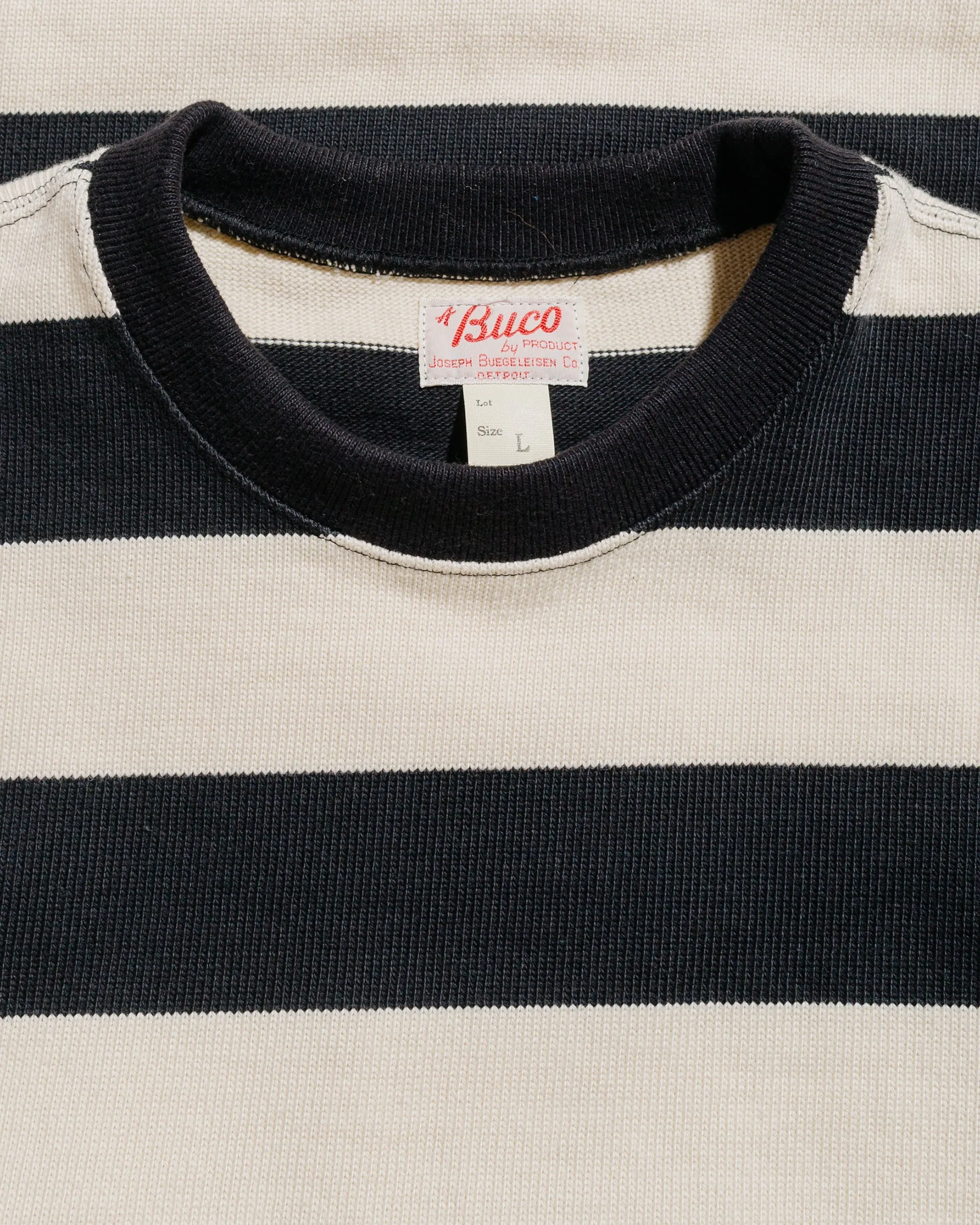 The Real McCoy's BC24101 Buco Stripe Racing Jersey Black/White sold by Lost & Found product image thumbnail 5