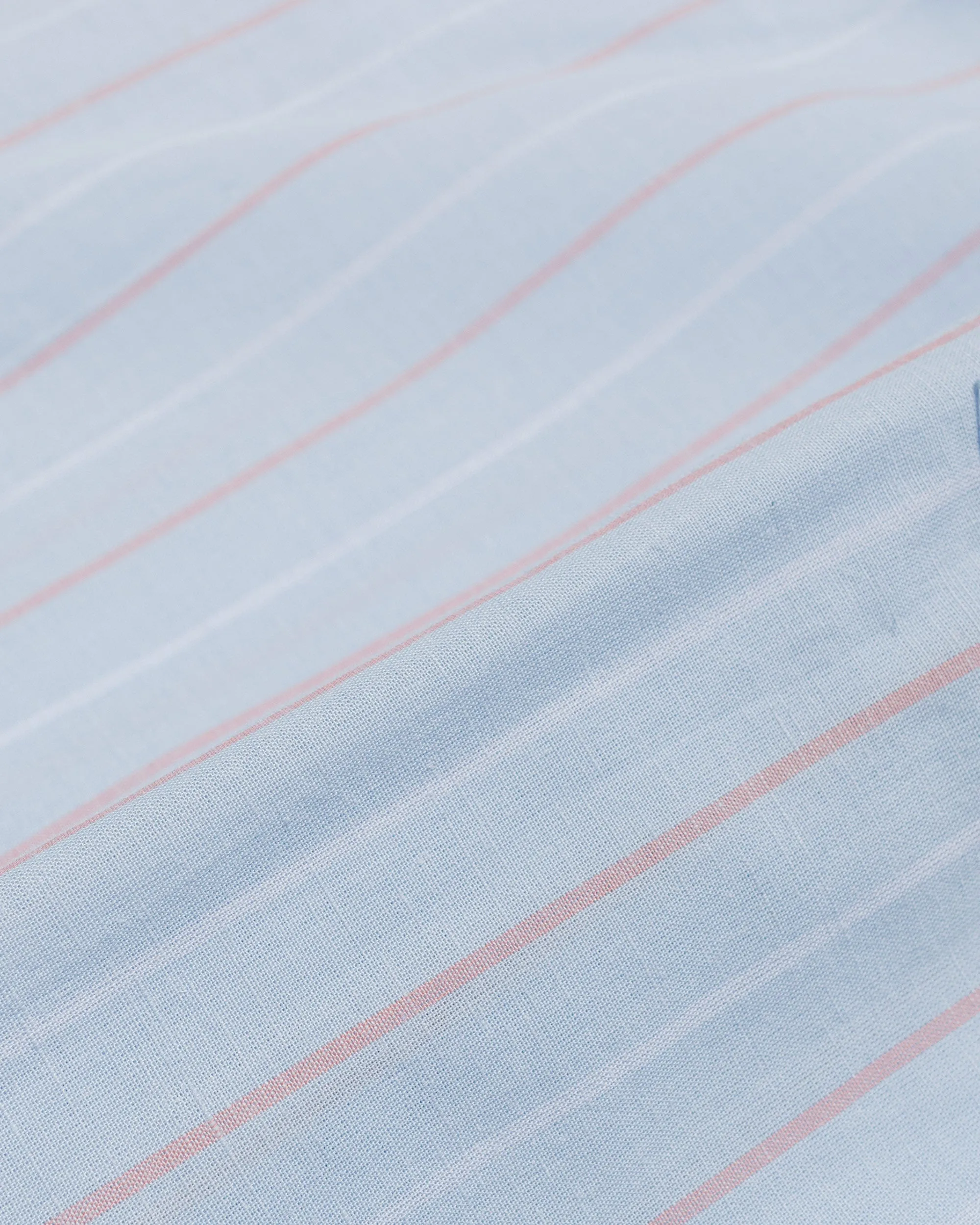 Stüssy Classic Shirt Striped Cotton Linen Light Blue sold by Lost & Found product image thumbnail 5