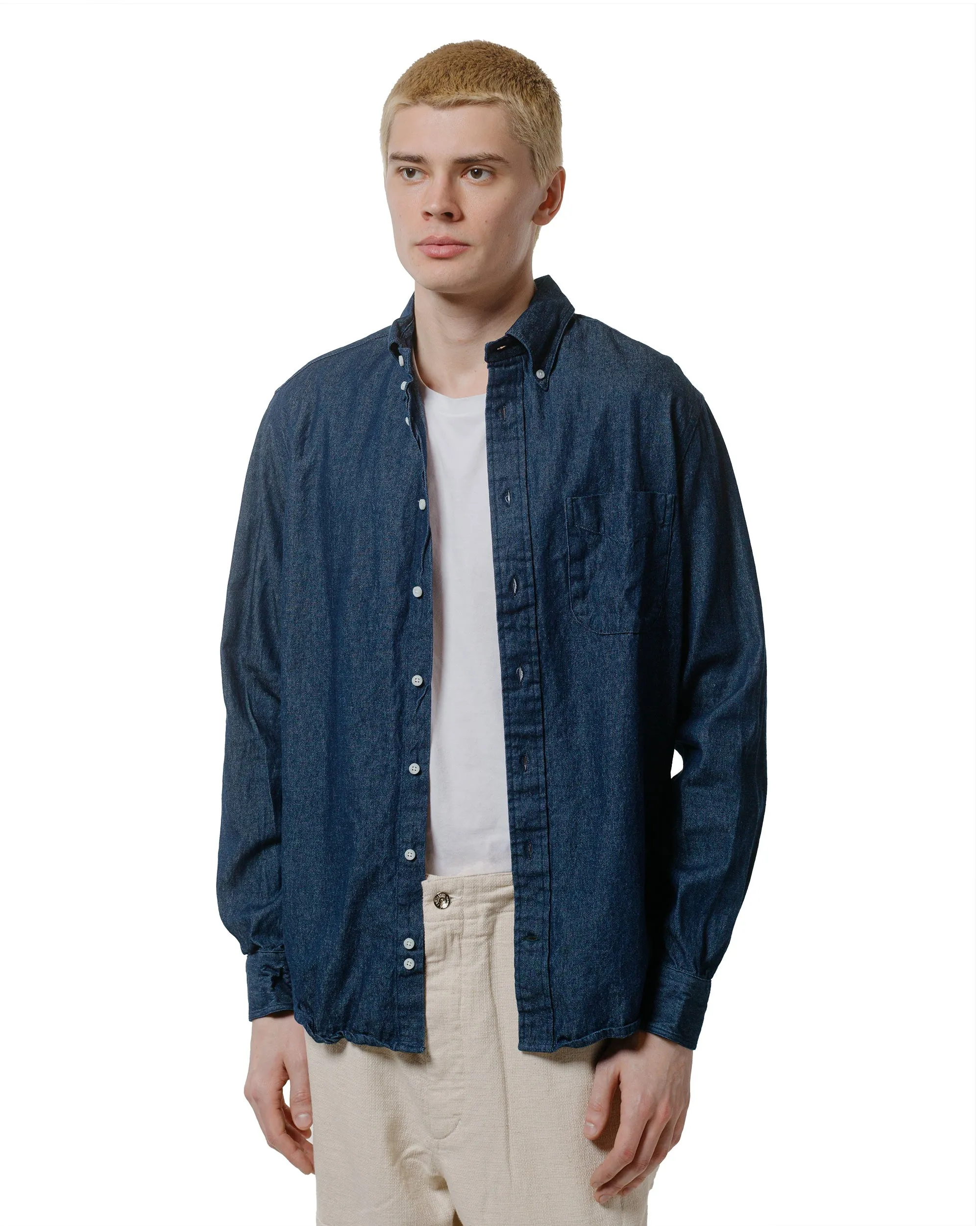 Gitman Vintage Bros. Summerweight Indigo Denim Shirt sold by Lost & Found product image thumbnail 2