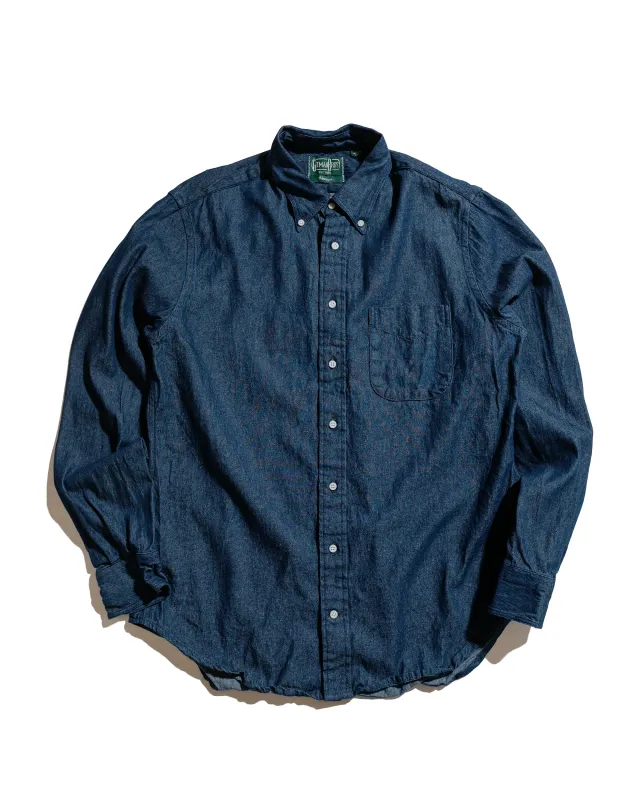 Gitman Vintage Bros. Summerweight Indigo Denim Shirt sold by Lost & Found