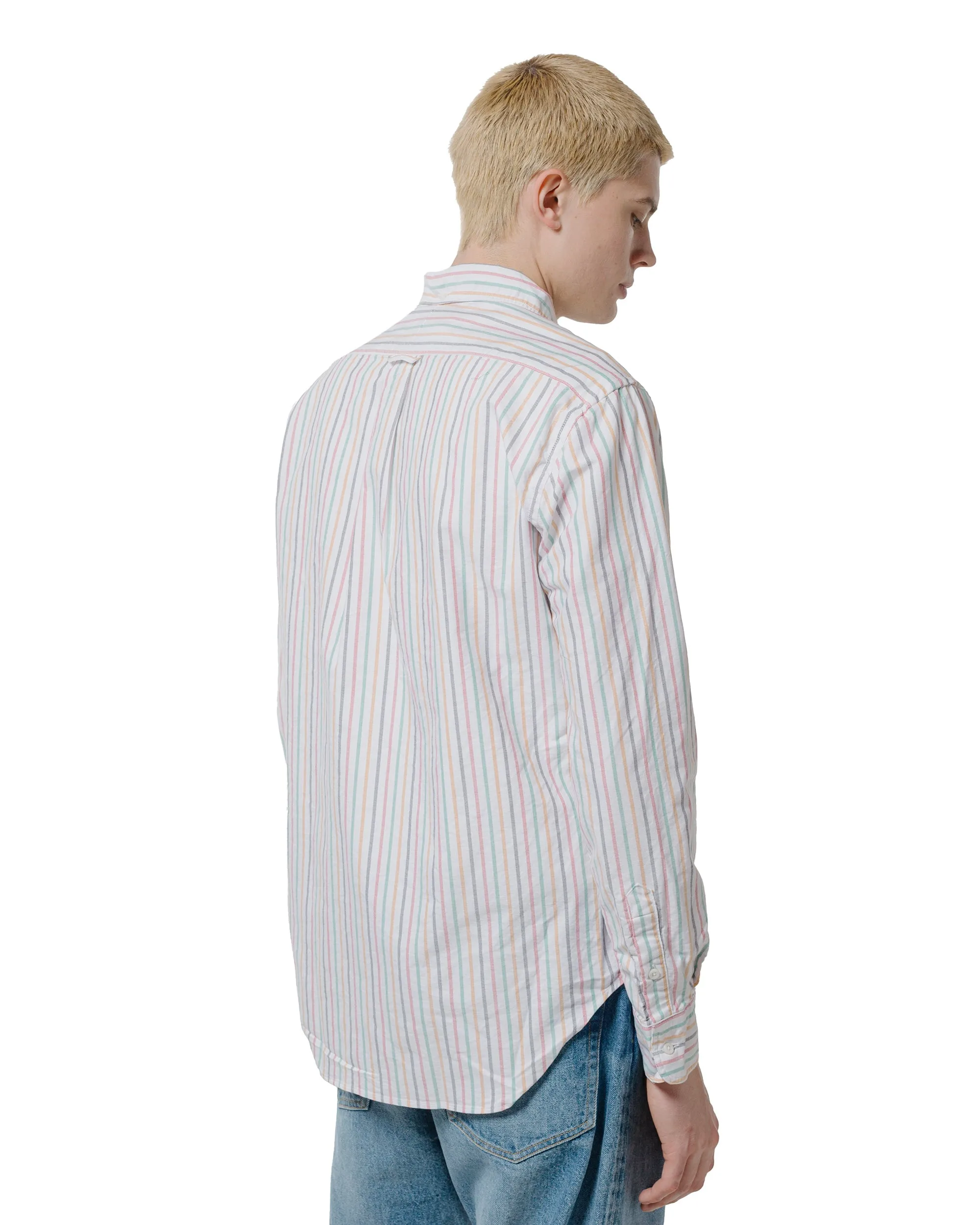 Gitman Vintage Bros. Rasta Stripe Oxford Long Sleeve sold by Lost & Found product image thumbnail 3