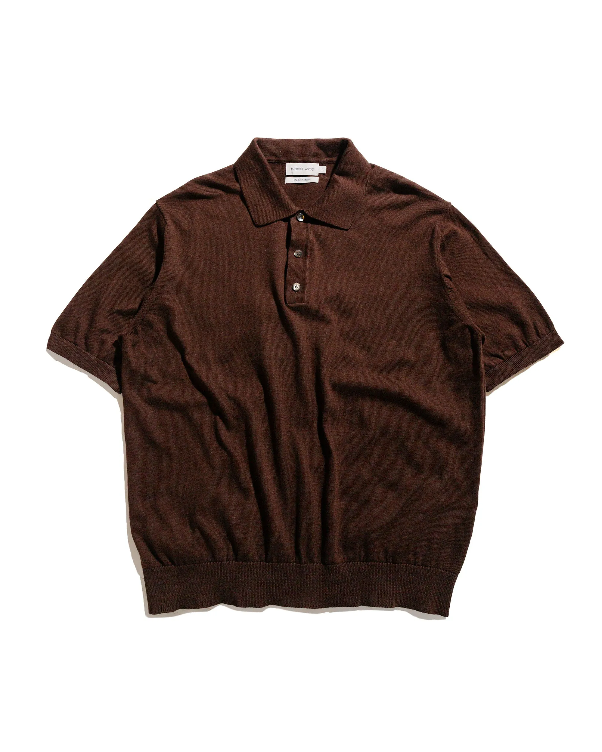 Another Aspect Another Polo Shirt 3.0 Light Brown sold by Lost & Found