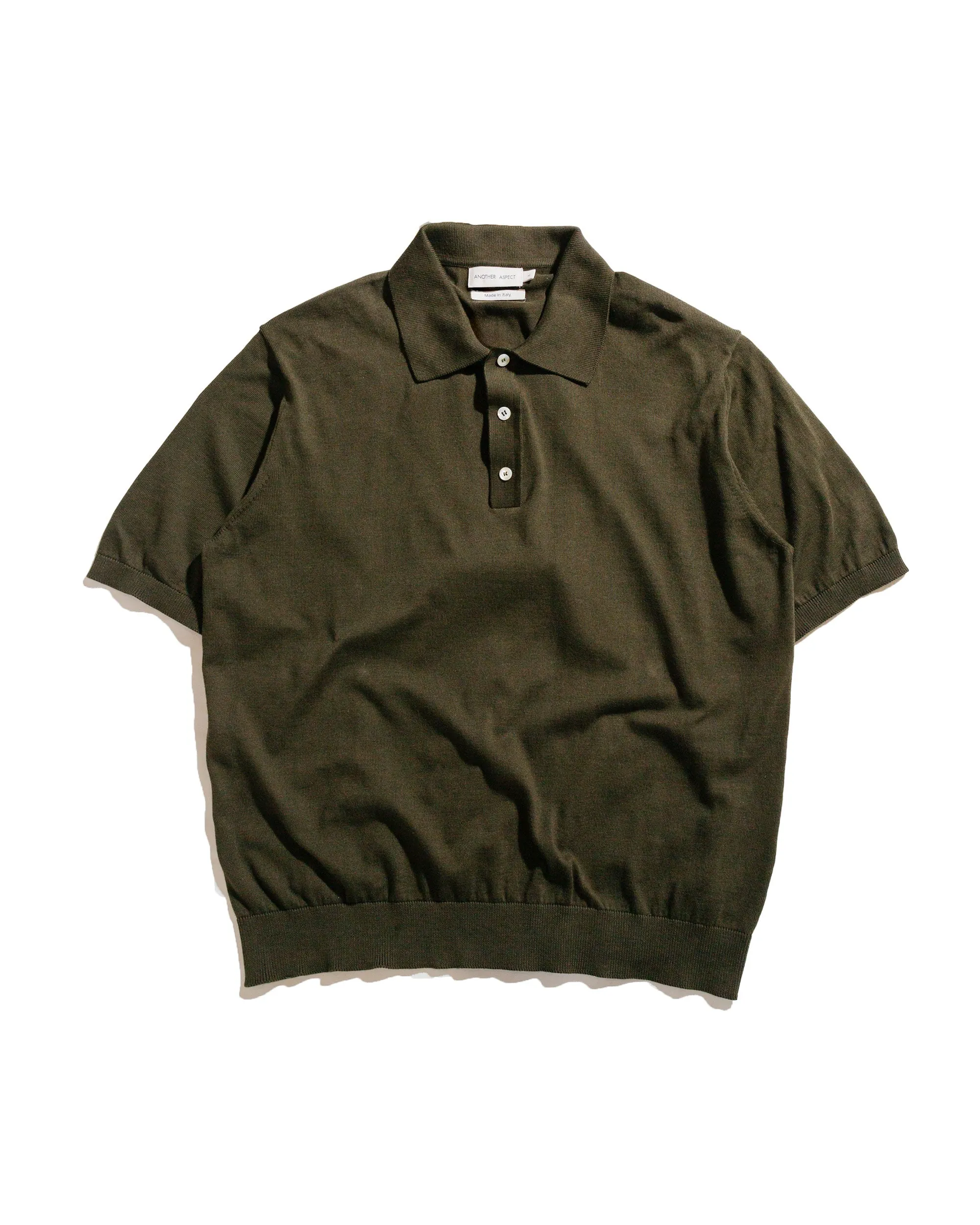Another Aspect Another Polo Shirt 3.0 Green sold by Lost & Found