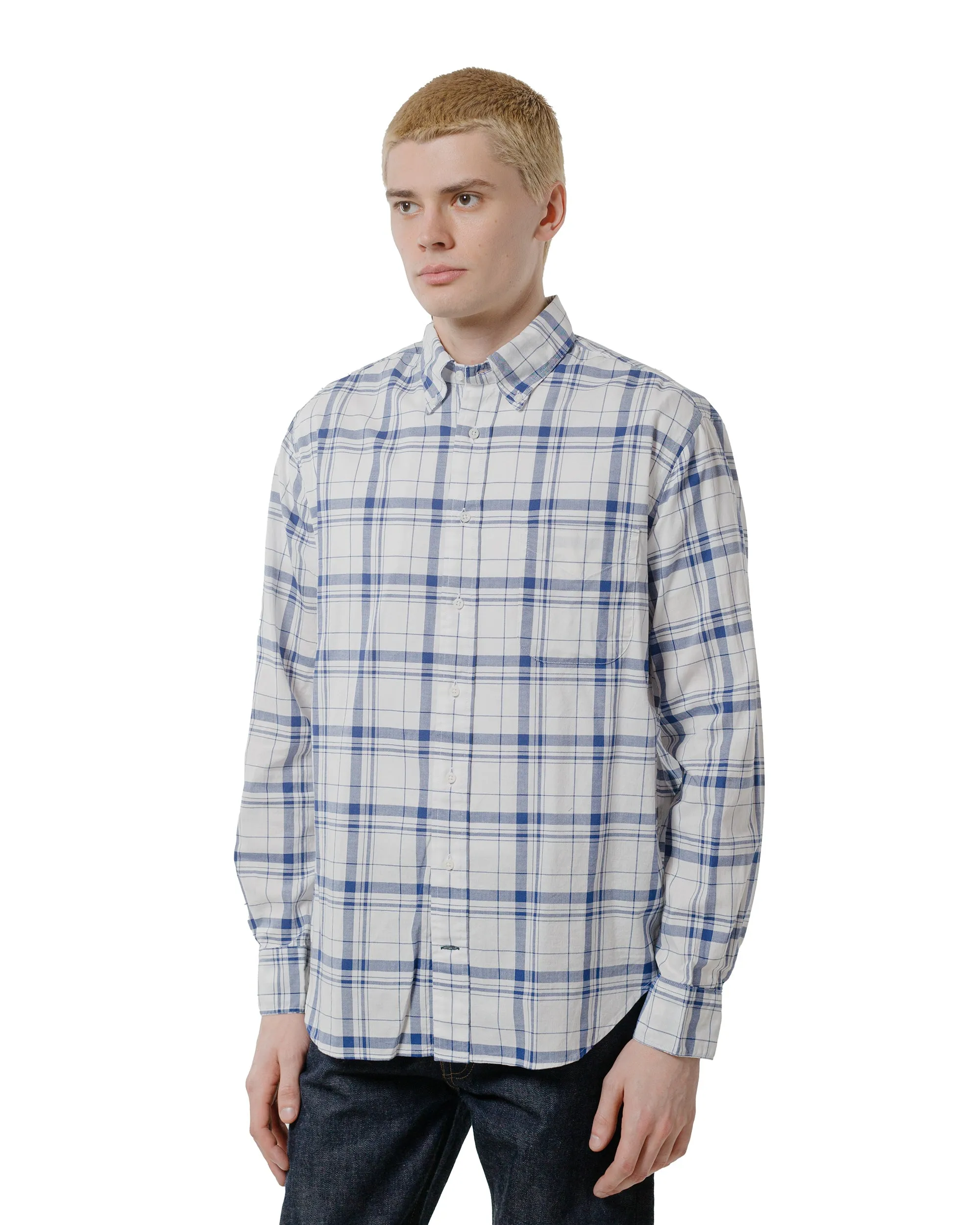 Gitman Vintage Bros. Navy Archive Dishtowel Check Shirt sold by Lost & Found product image thumbnail 2