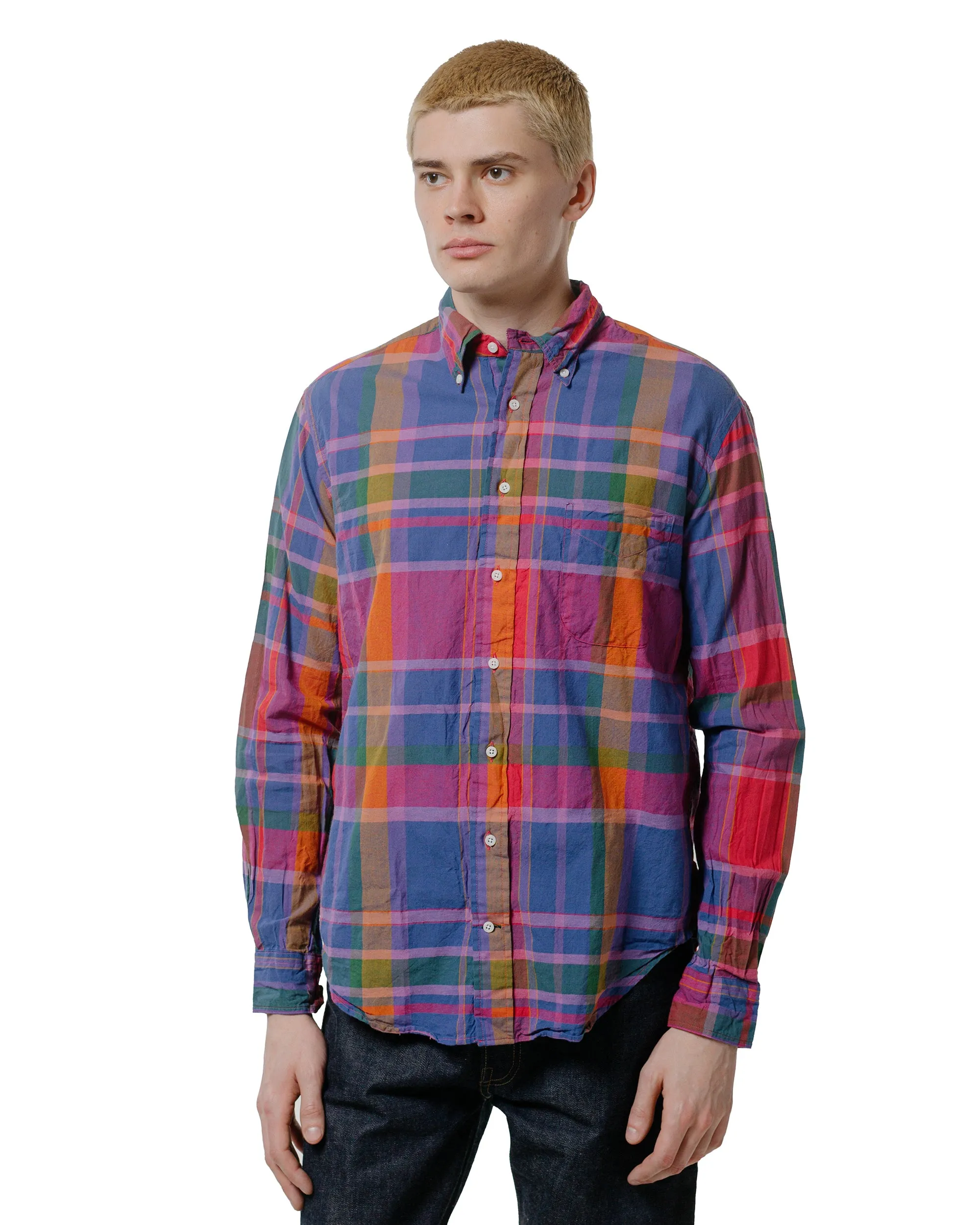 Gitman Vintage Bros. Purple Archive Indian Madras Shirt sold by Lost & Found product image thumbnail 2