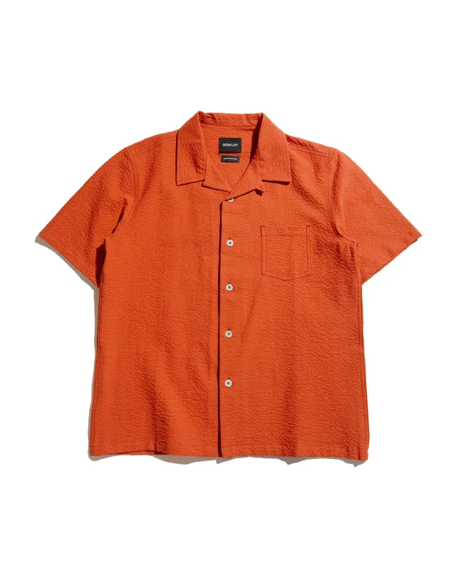 Howlin' Cocktail Shirt Red Seersucker sold by Lost & Found