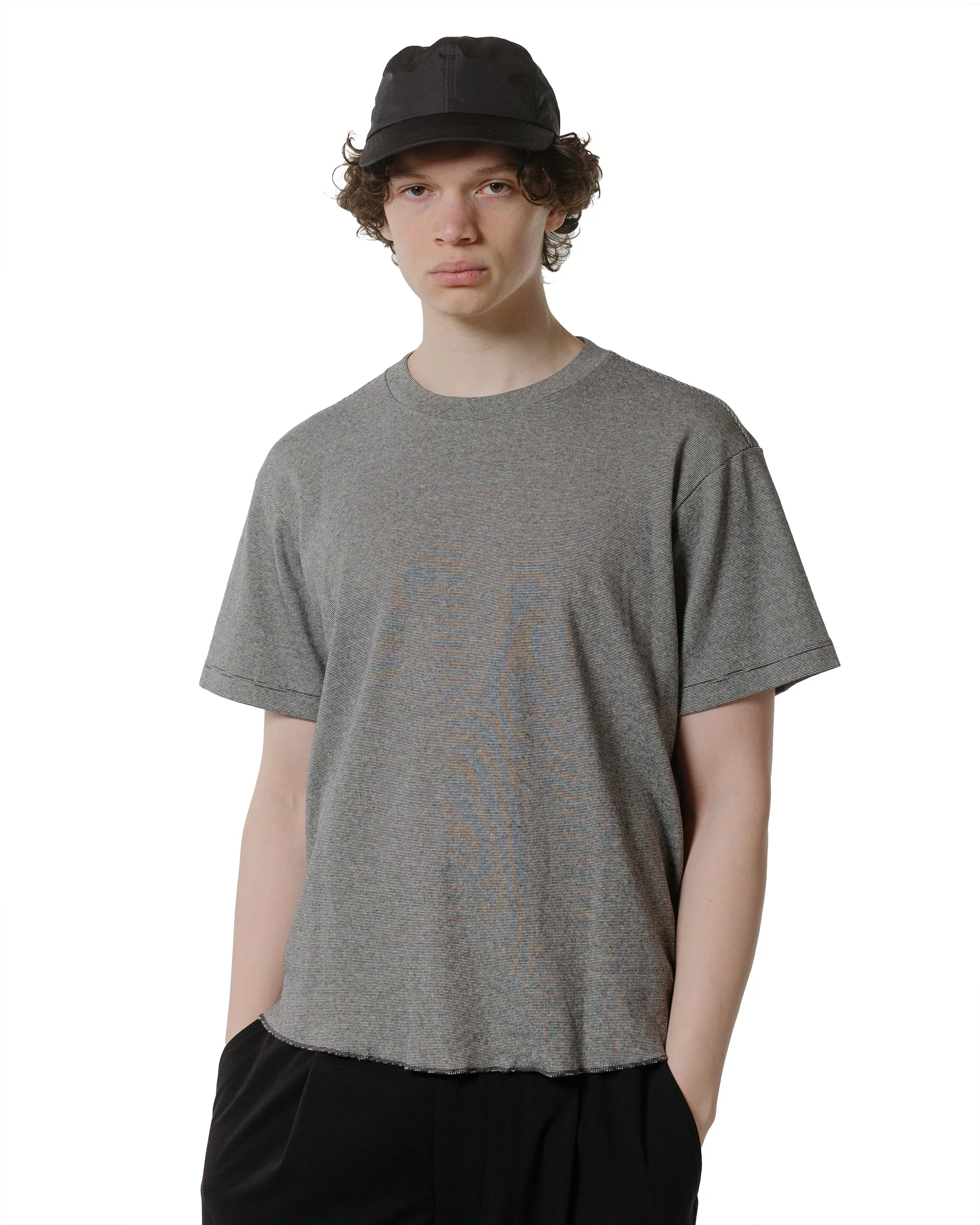 Lady White Co. Sierra Stripe T-Shirt White/Black sold by Lost & Found product image thumbnail 2