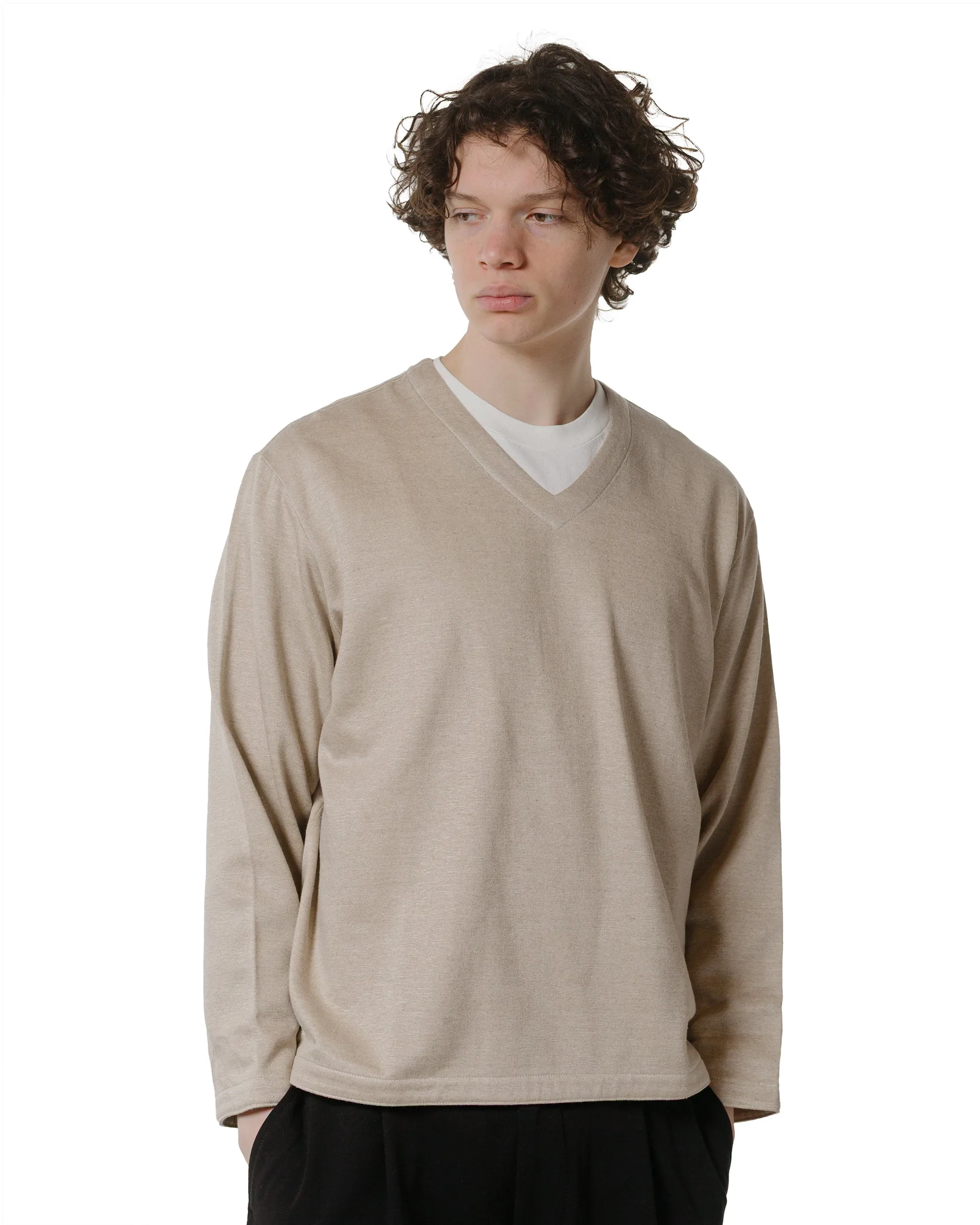 Lady White Co. V Neck Sweater Natural sold by Lost & Found product image thumbnail 2