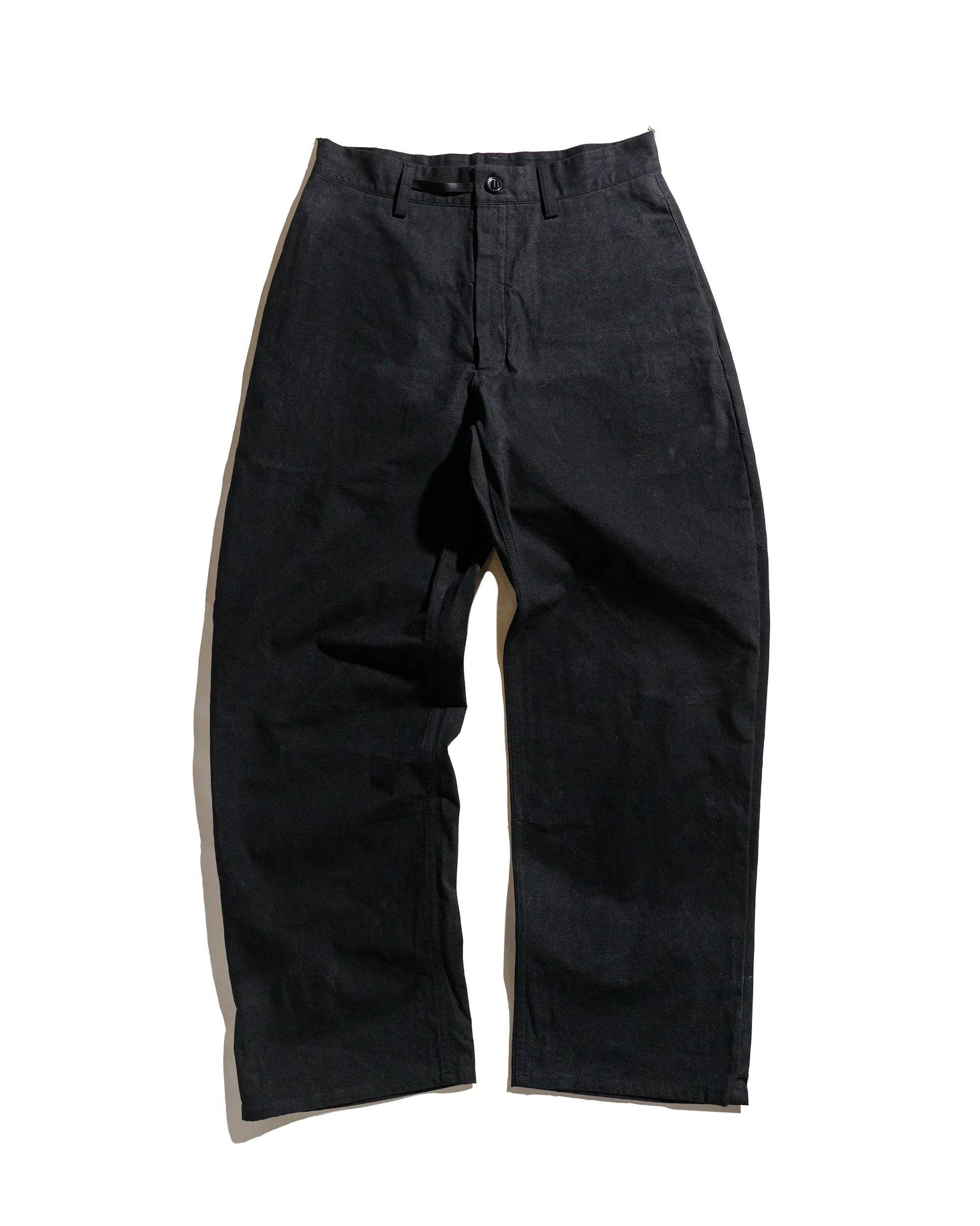 MAN-TLE R0P4 Wide Pants Black Wax sold by Lost & Found