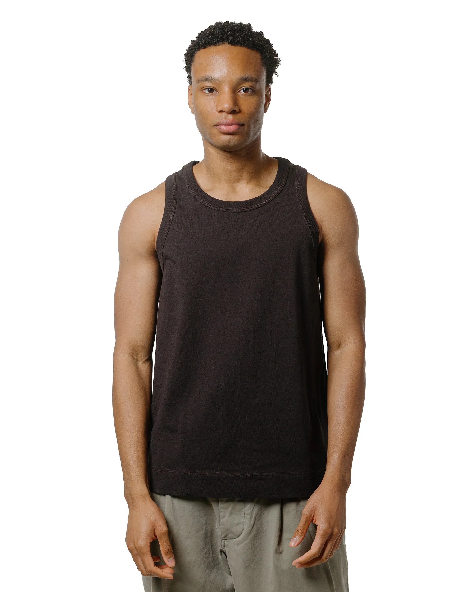 MHL Surplus Vest Heavy Cotton Jersey Dark Chocolate sold by Lost & Found product image thumbnail 2