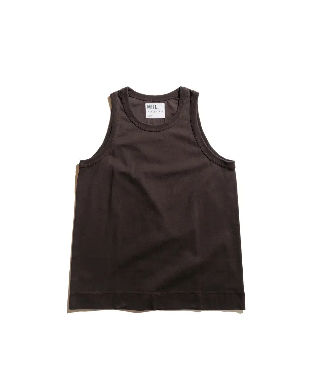 MHL Surplus Vest Heavy Cotton Jersey Dark Chocolate sold by Lost & Found