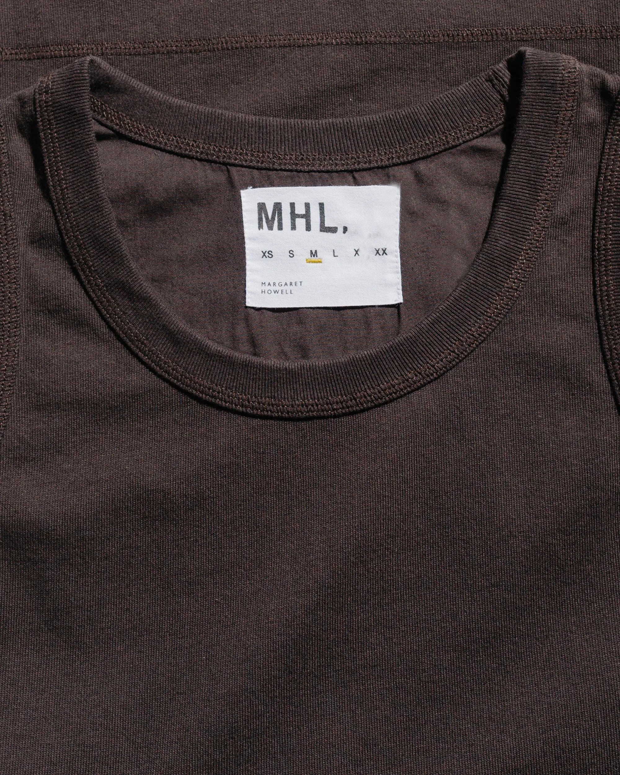 MHL Surplus Vest Heavy Cotton Jersey Dark Chocolate sold by Lost & Found product image thumbnail 4