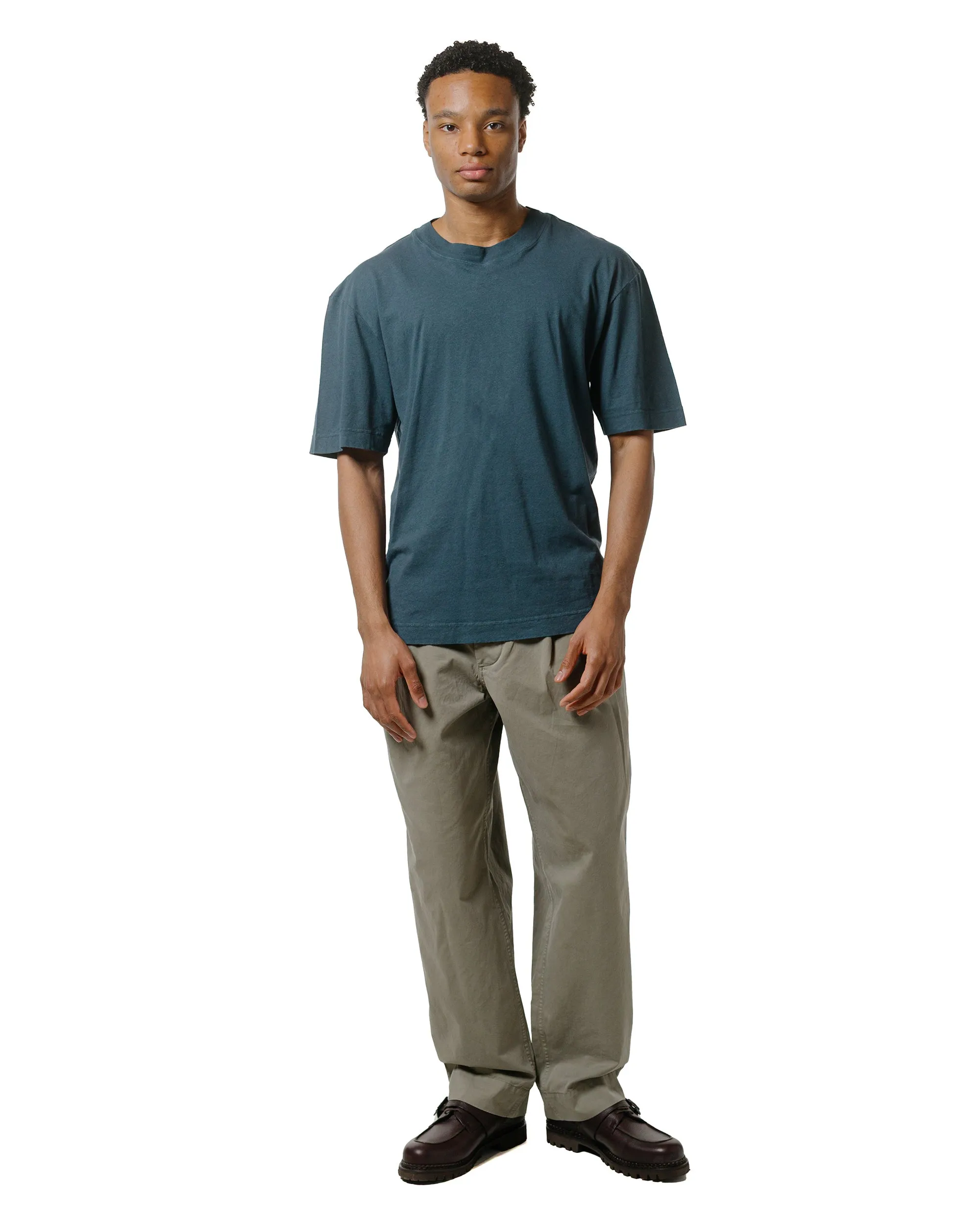MHL Simple T-Shirt Organic Cotton Linen Jersey Mineral Blue sold by Lost & Found product image thumbnail 4