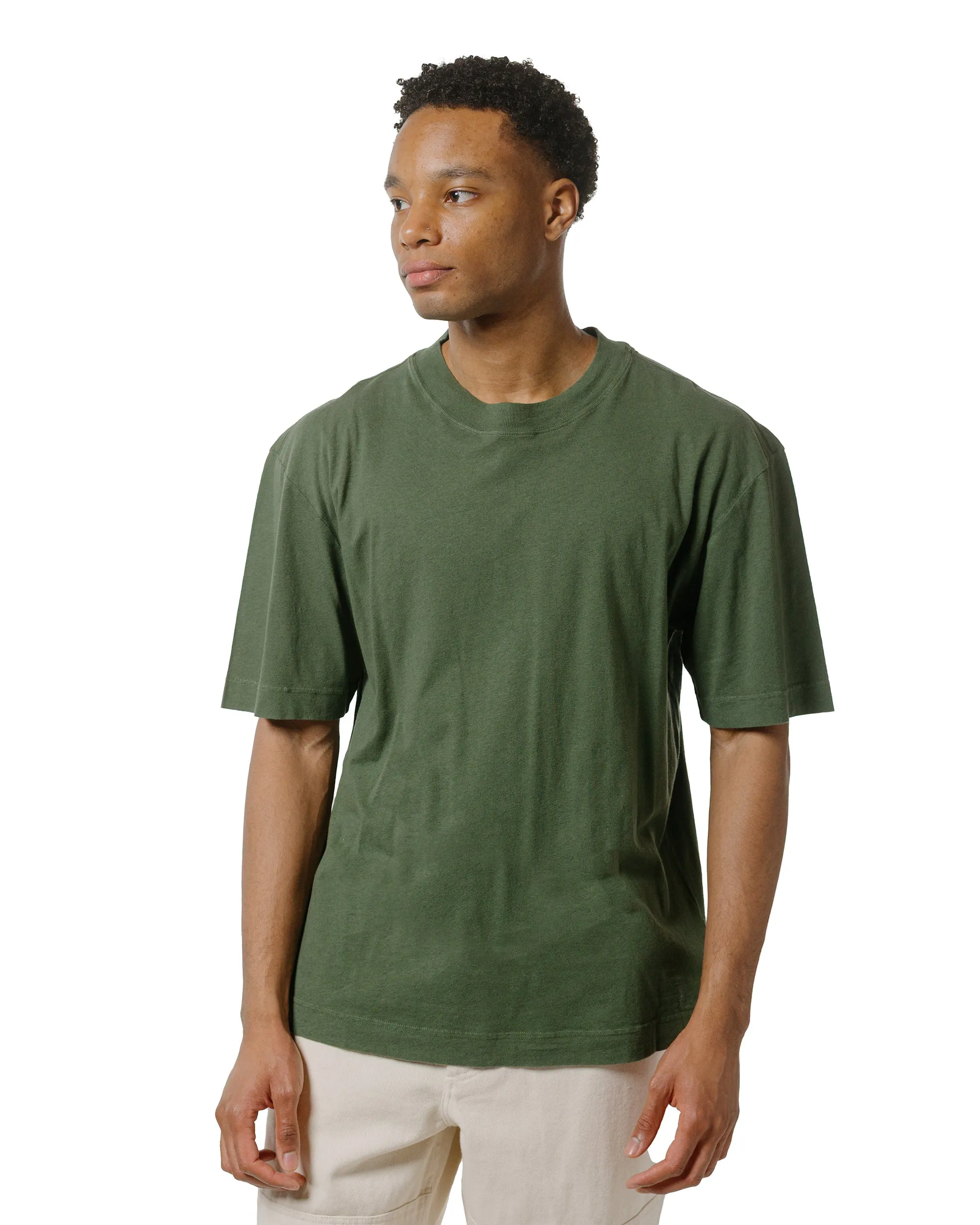 MHL Simple T-Shirt Organic Cotton Linen Jersey Grass sold by Lost & Found product image thumbnail 2