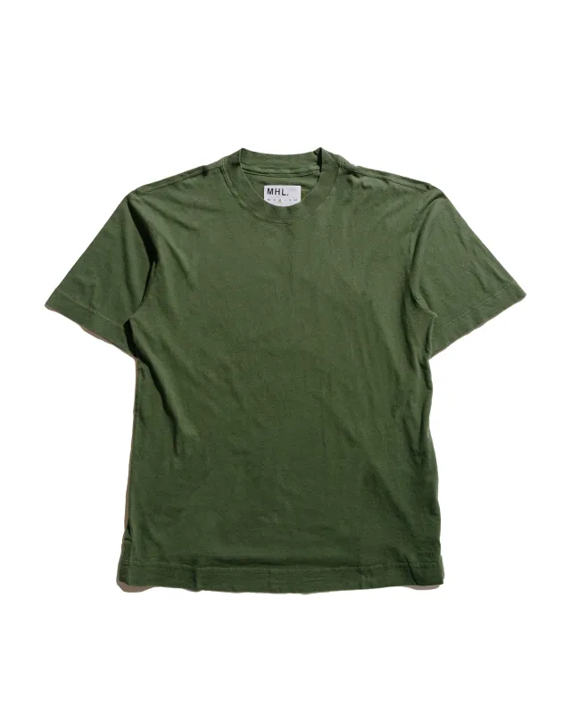 MHL Simple T-Shirt Organic Cotton Linen Jersey Grass sold by Lost & Found