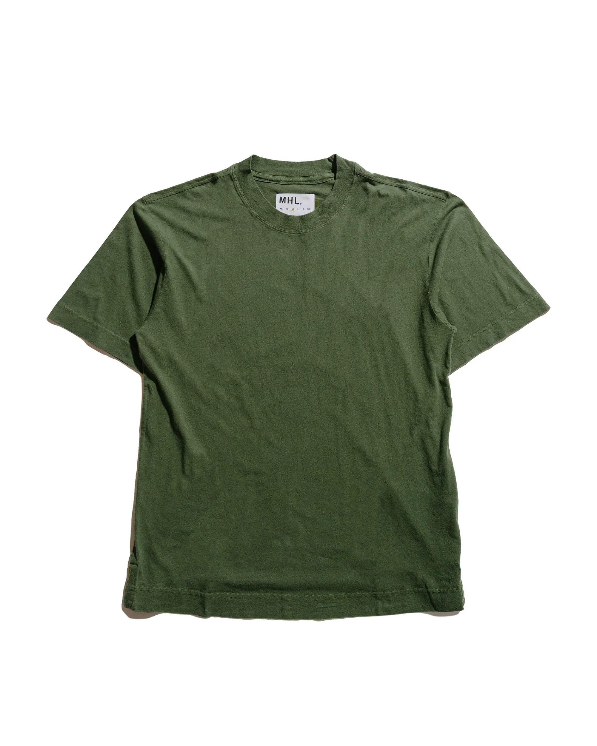 MHL Simple T-Shirt Organic Cotton Linen Jersey Grass sold by Lost & Found