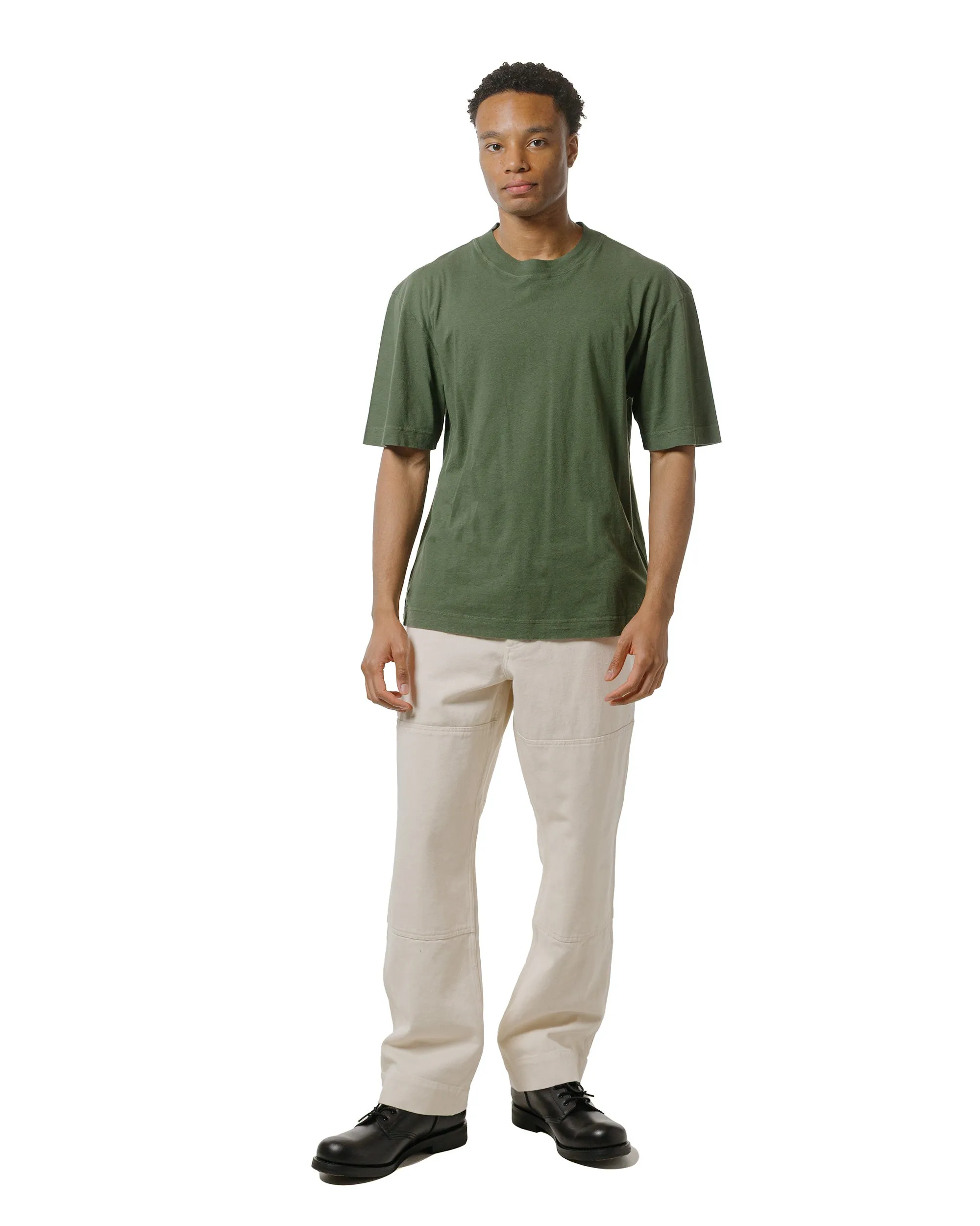 MHL Simple T-Shirt Organic Cotton Linen Jersey Grass sold by Lost & Found product image thumbnail 4