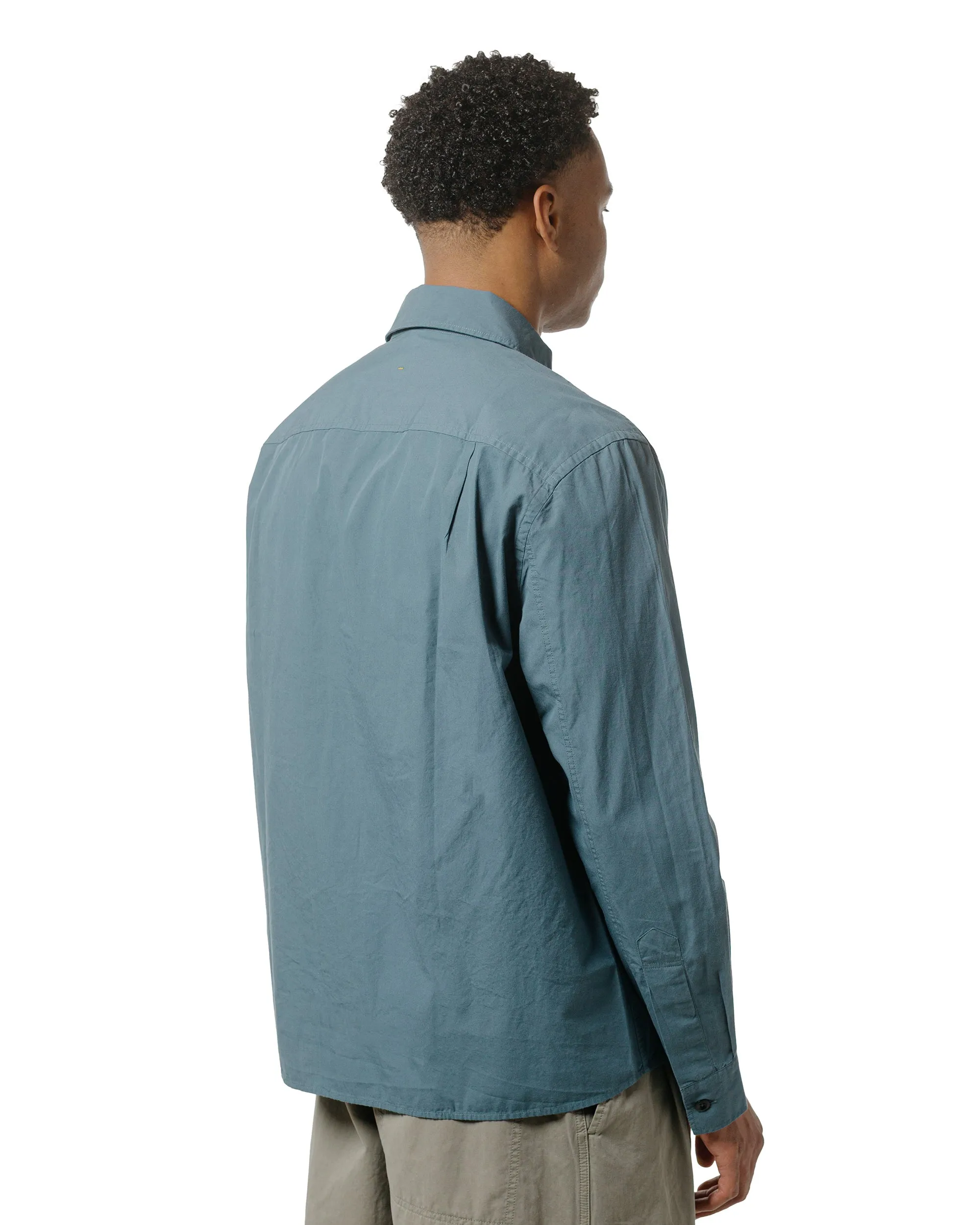MHL Overall Shirt Washed Cotton Poplin Mineral Blue sold by Lost & Found product image thumbnail 3