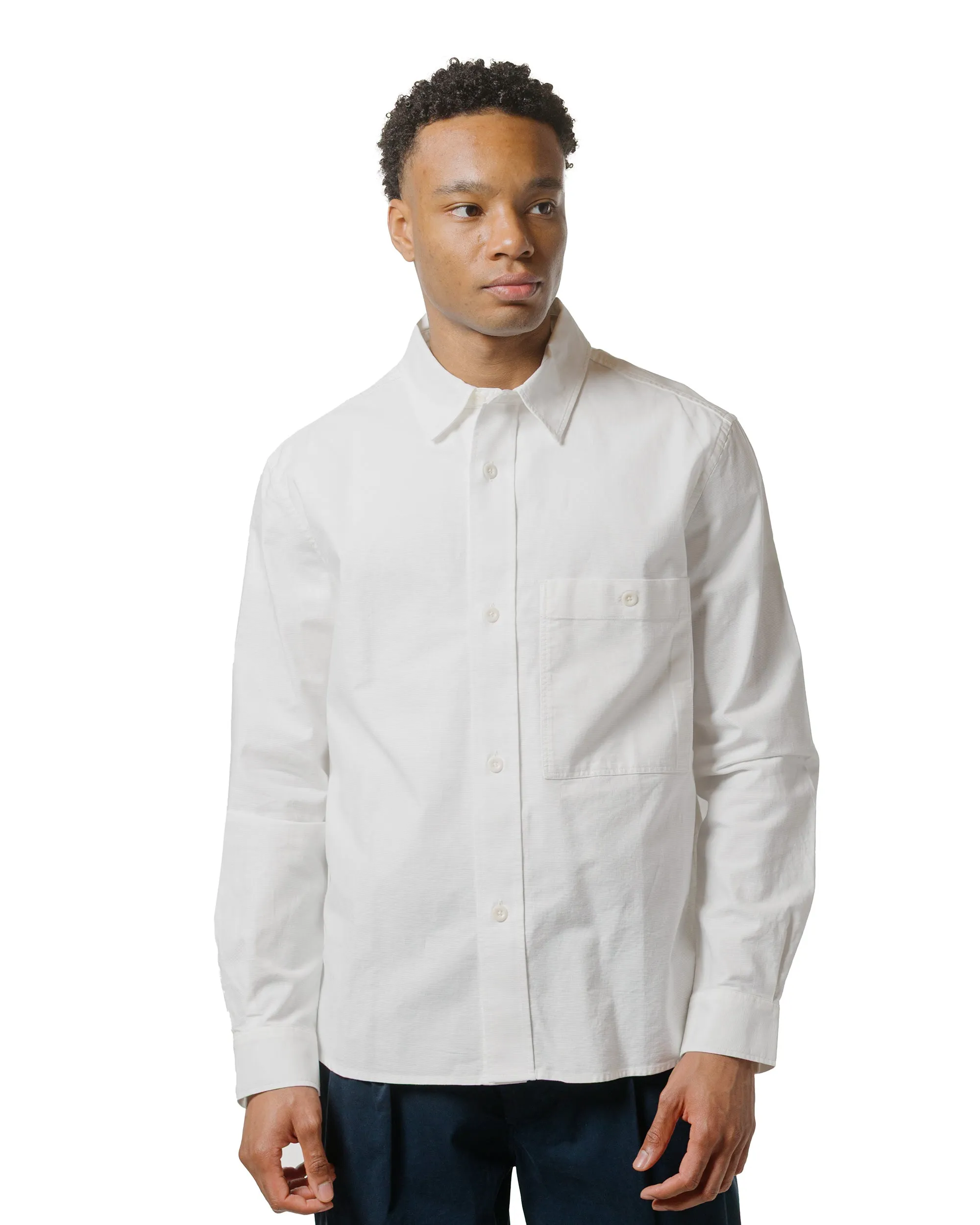 MHL Overall Shirt Textured Cotton Off White sold by Lost & Found product image thumbnail 2