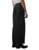 marka Adjustable Hem Easy Wide Pants Organic Cotton Silk High Count Typewriter Black sold by Lost & Found