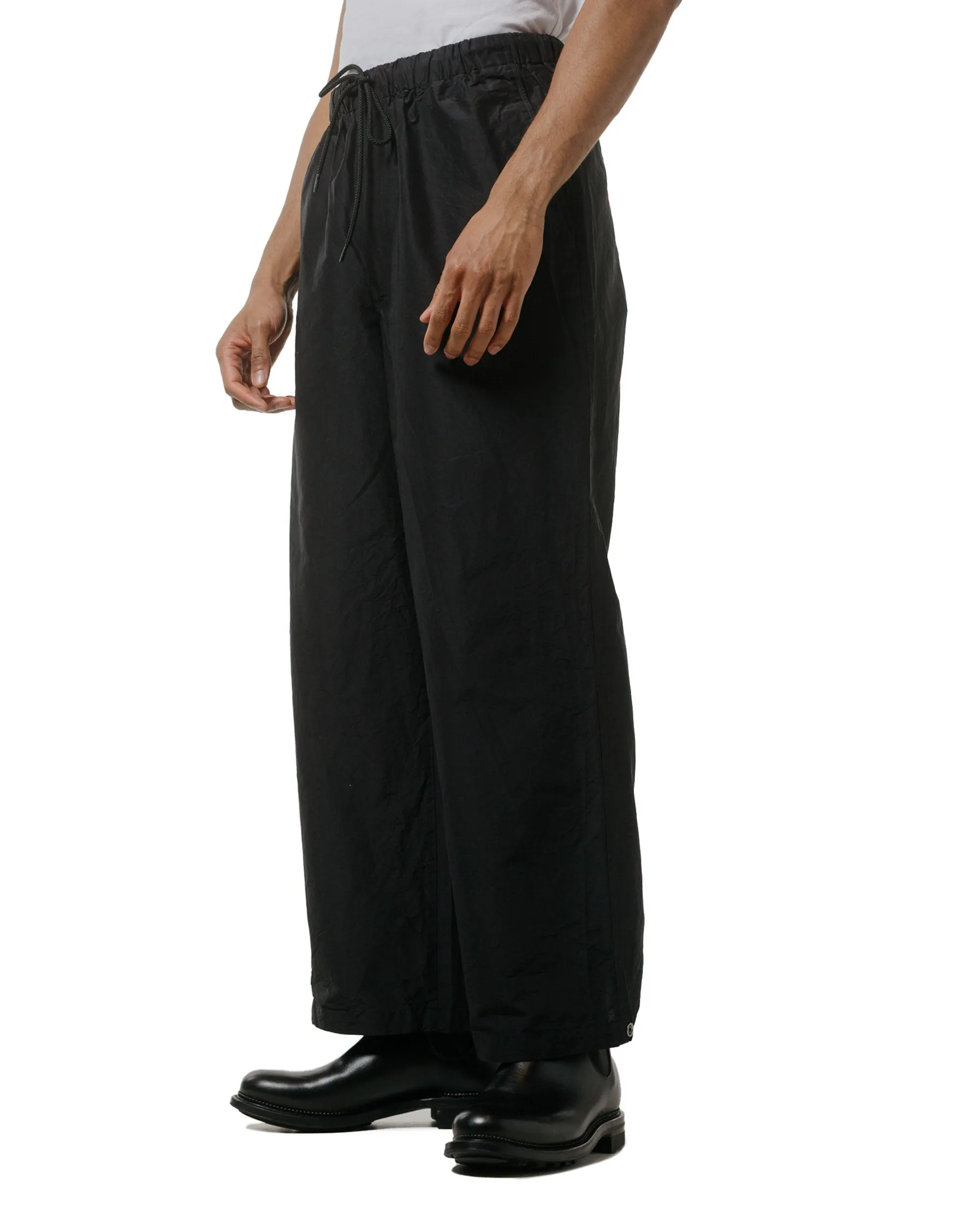 marka Adjustable Hem Easy Wide Pants Organic Cotton Silk High Count Typewriter Black sold by Lost & Found product image thumbnail 2
