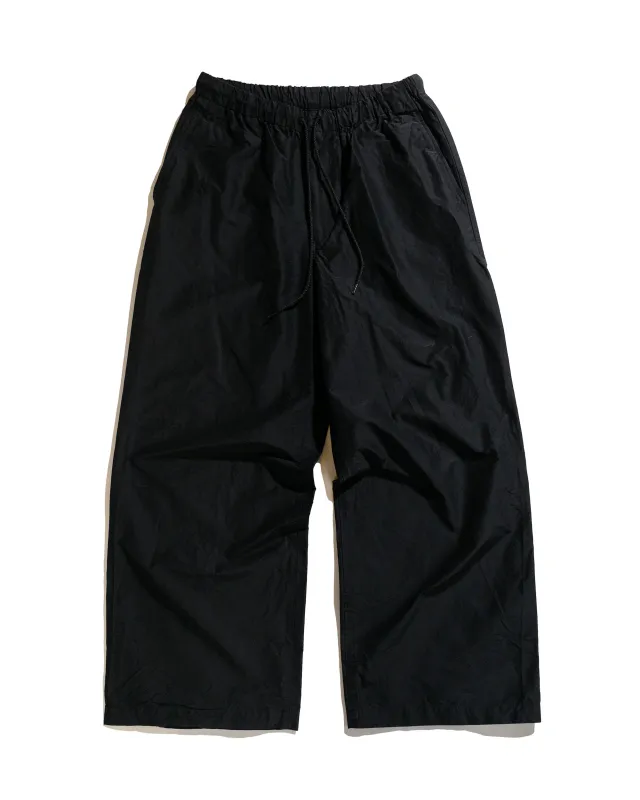 marka Adjustable Hem Easy Wide Pants Organic Cotton Silk High Count Typewriter Black sold by Lost & Found