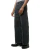 marka Wide Leg Jeans Organic Cotton 13.5oz Selvedge Denim Faded Black sold by Lost & Found