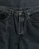 marka Wide Leg Jeans Organic Cotton 13.5oz Selvedge Denim Faded Black sold by Lost & Found