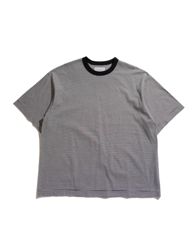 MARKAWARE Comfort Fit Tee Organic Supima Border White sold by Lost & Found