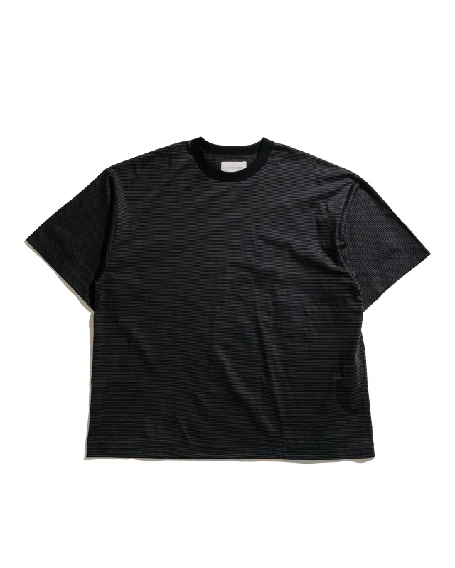 MARKAWARE Comfort Fit Tee Organic Supima Border Charcoal sold by Lost & Found