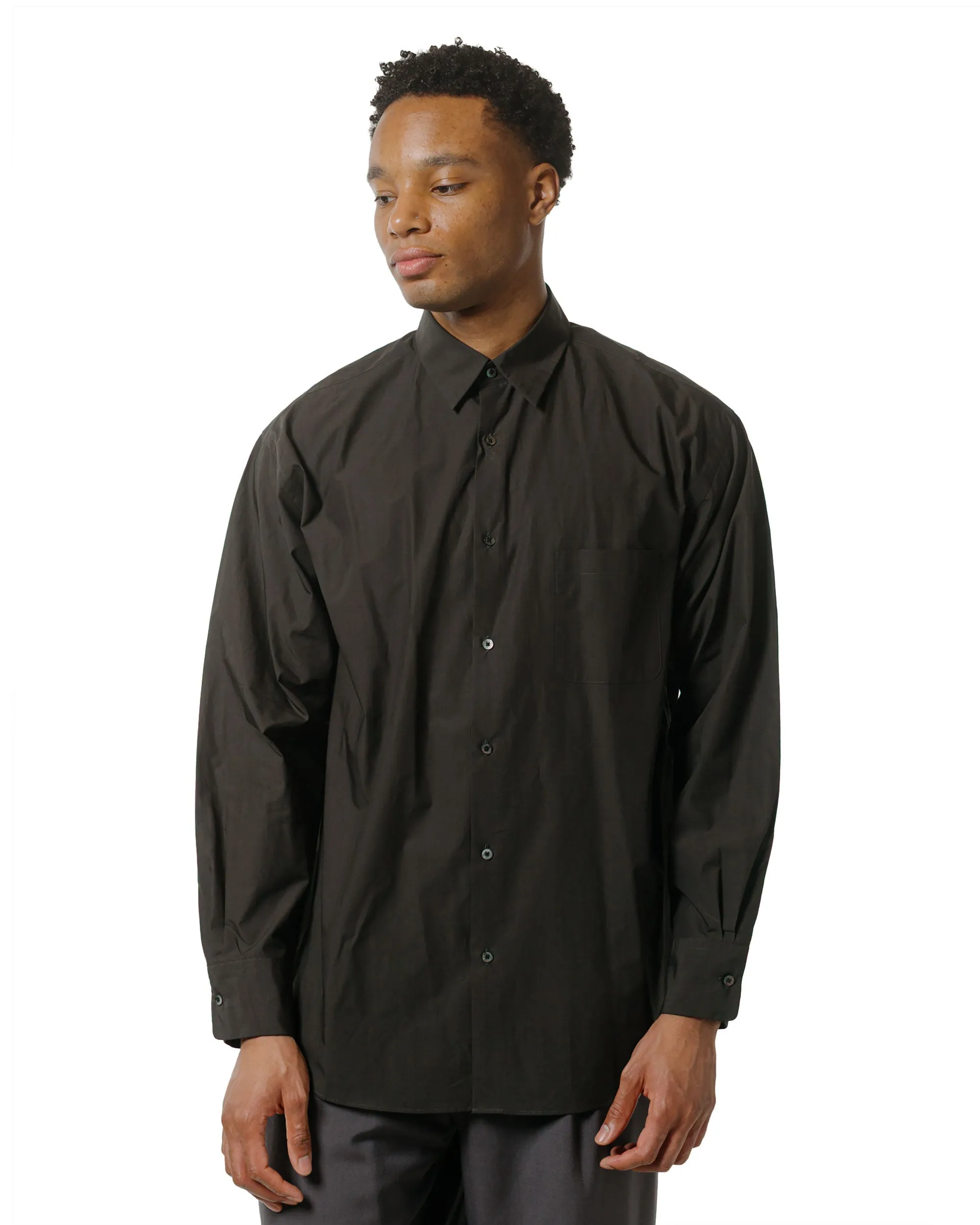 MARKAWARE Comfort Fit Shirt Organic Giza Typewriter-Cloth Dark Sage sold by Lost & Found product image thumbnail 2
