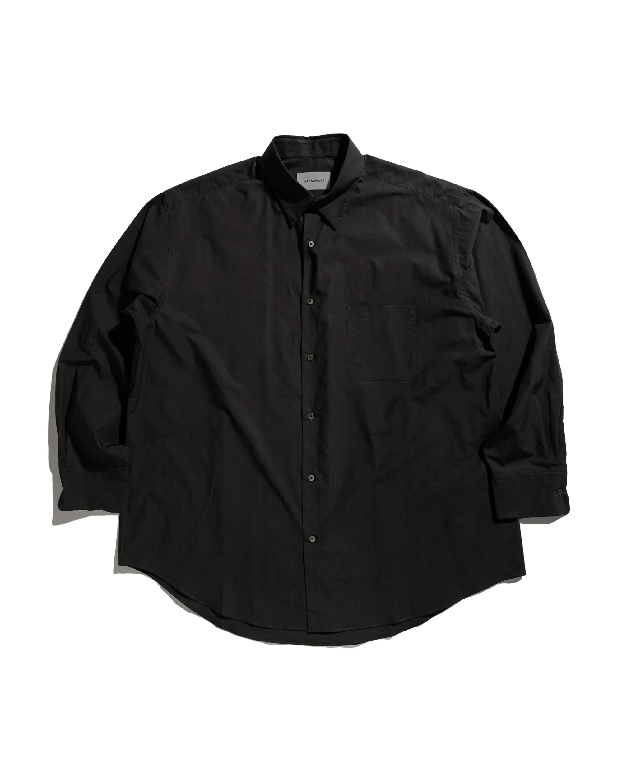 MARKAWARE Comfort Fit Shirt Organic Giza Typewriter-Cloth Black sold by Lost & Found