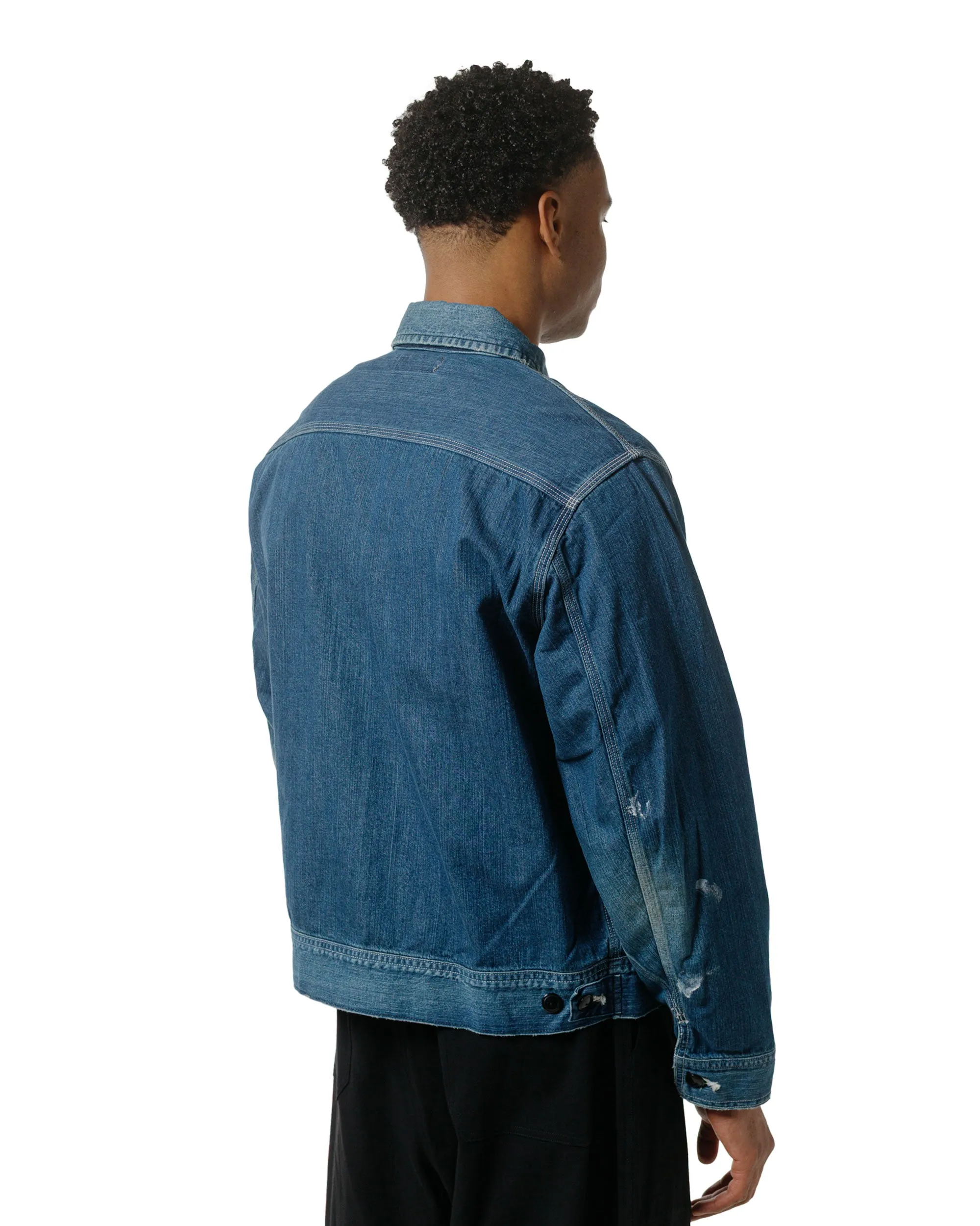 marka Denim Work Jacket Organic Cotton 8.5oz Denim Used Washed sold by Lost & Found product image thumbnail 3