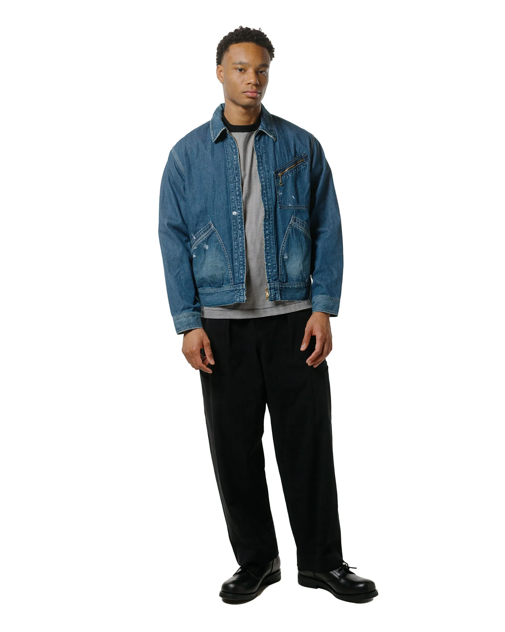 marka Denim Work Jacket Organic Cotton 8.5oz Denim Used Washed sold by Lost & Found product image thumbnail 4
