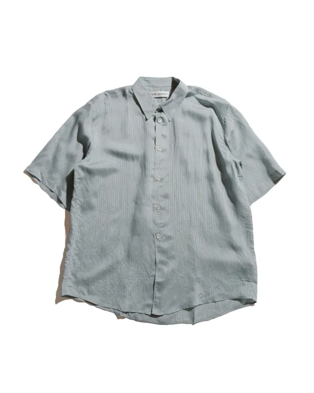 Our Legacy Beyond Shirt Shortsleeve Geo Stripe Ceremonial Viscose sold by Lost & Found