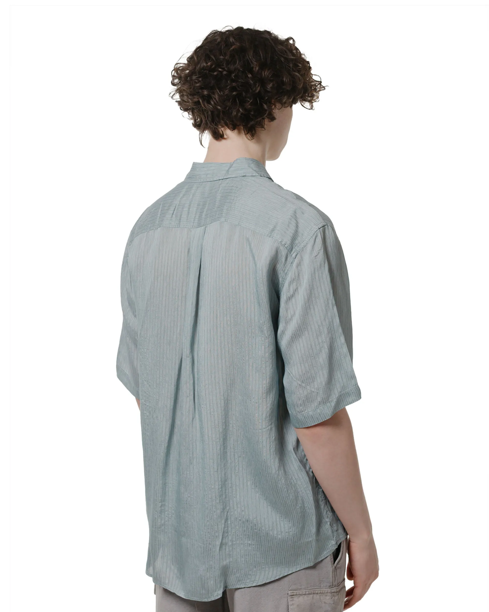 Our Legacy Beyond Shirt Shortsleeve Geo Stripe Ceremonial Viscose sold by Lost & Found product image thumbnail 3
