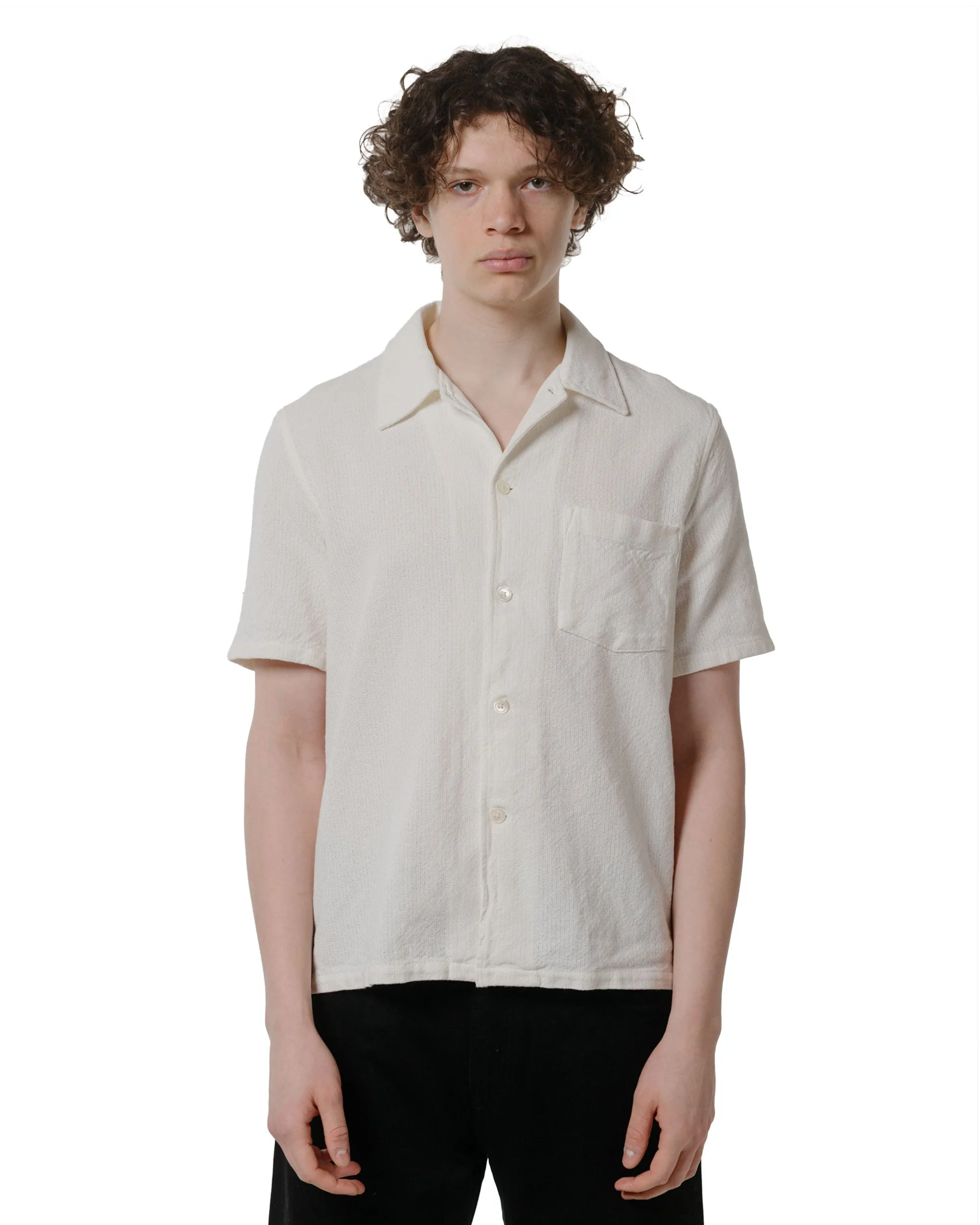Our Legacy Box Shirt Shortsleeve White Crochet Weave sold by Lost & Found product image thumbnail 2
