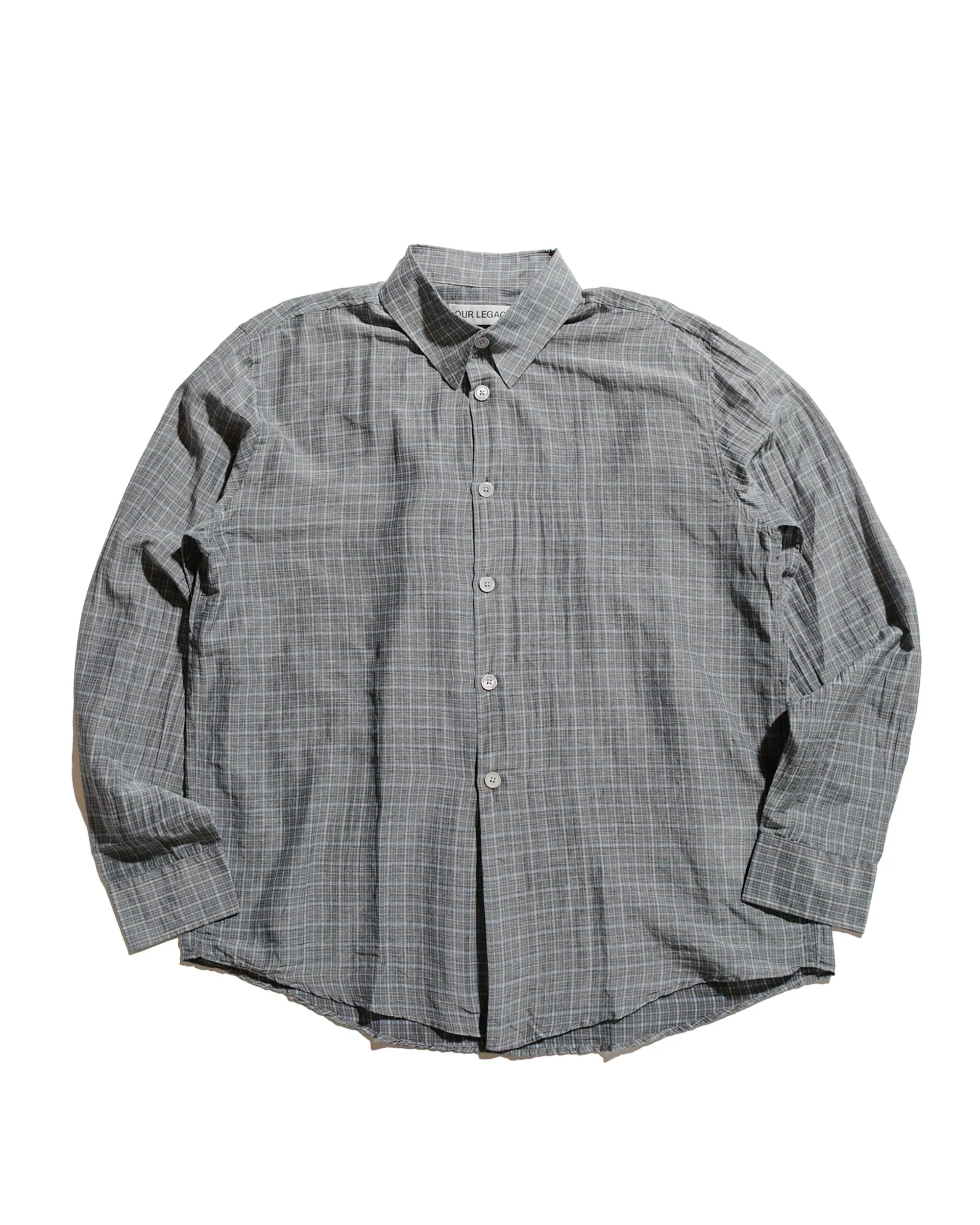 Our Legacy Beyond Shirt Picnic Check Cotton Silk sold by Lost & Found