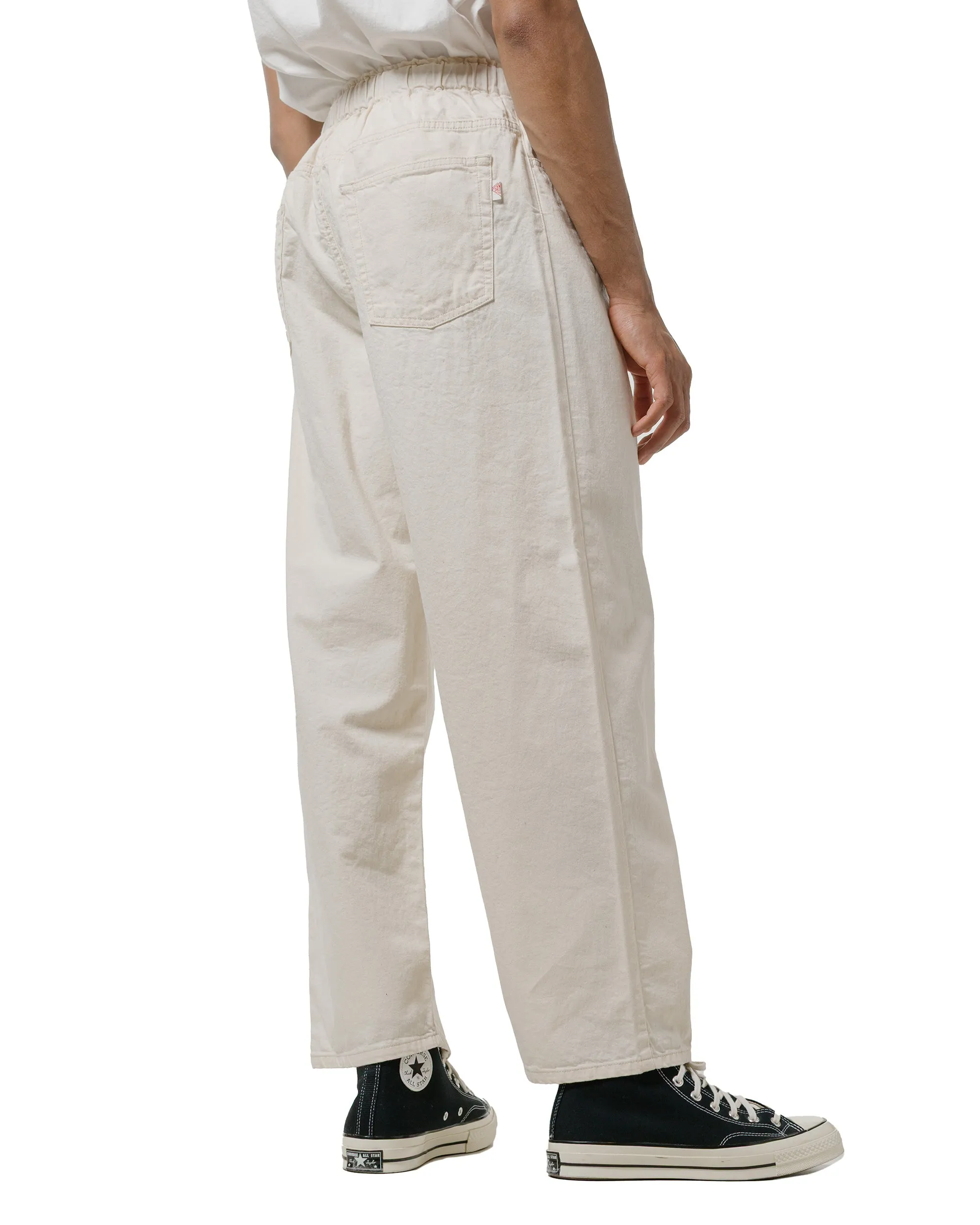 Danton Colour Denim Tuck Belted Pant Ecru sold by Lost & Found product image thumbnail 3