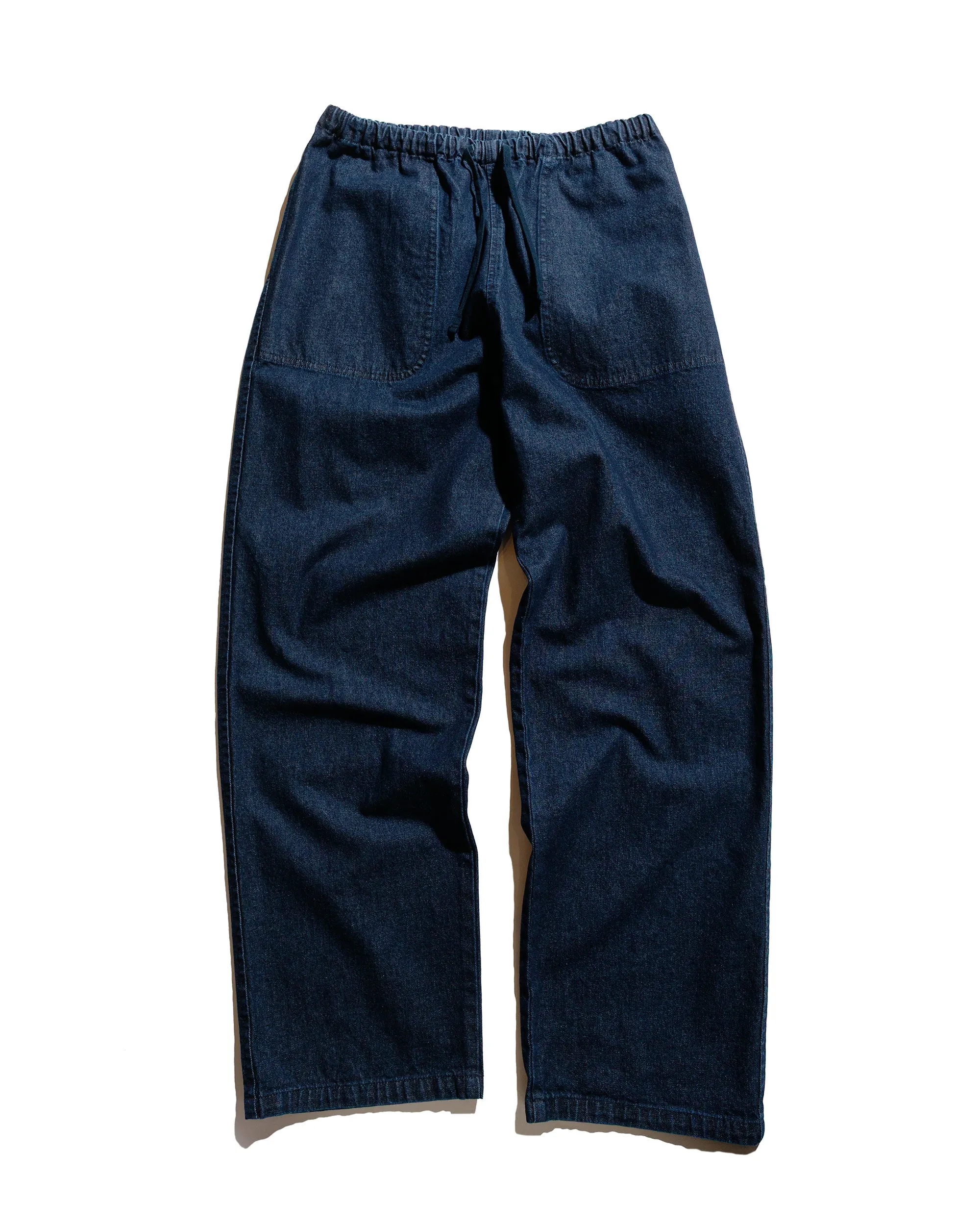 Danton Denim Easy Pants Indigo sold by Lost & Found
