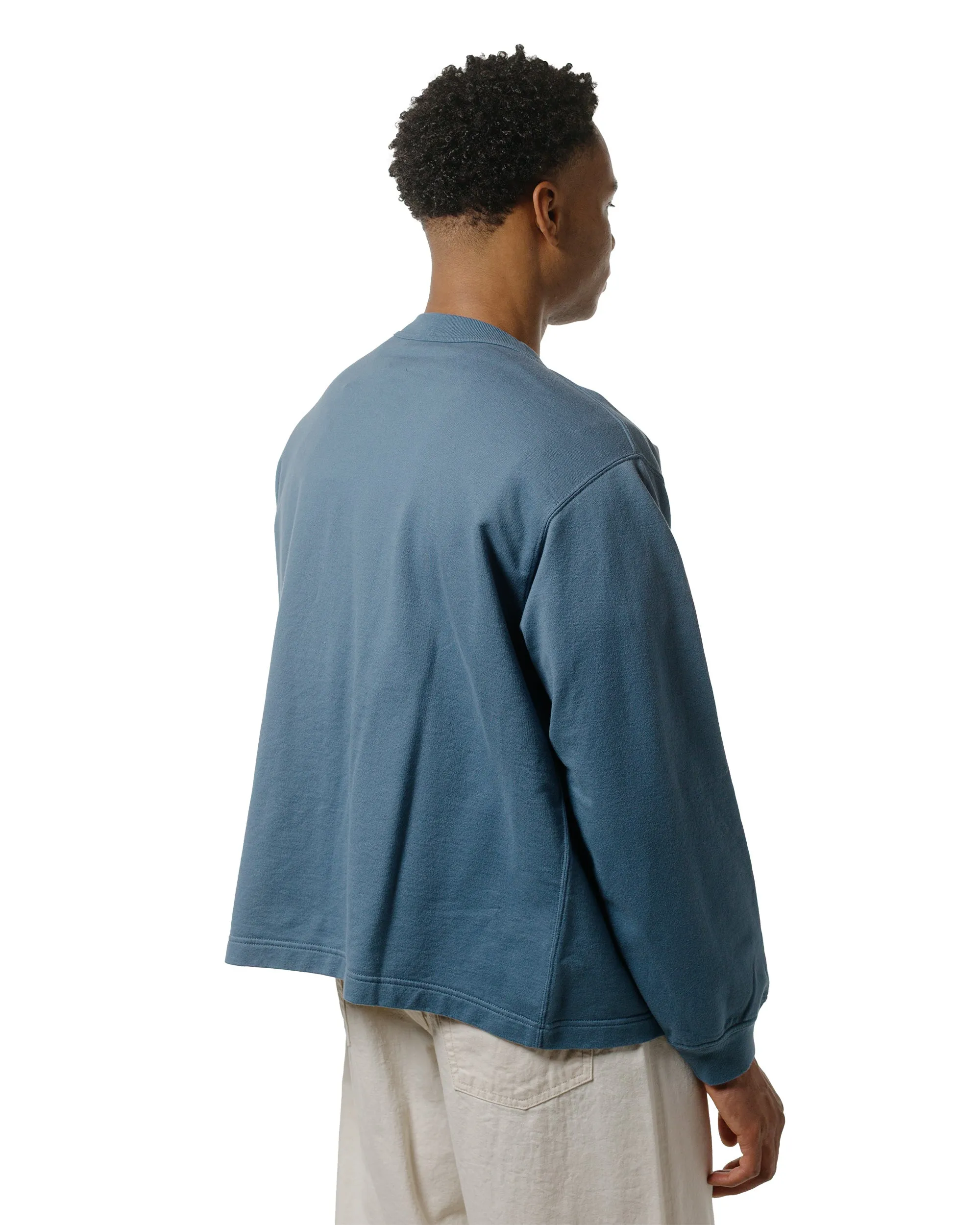 Danton Cotton Terry Dot Button V-Neck Cardigan Dark Blue sold by Lost & Found product image thumbnail 3