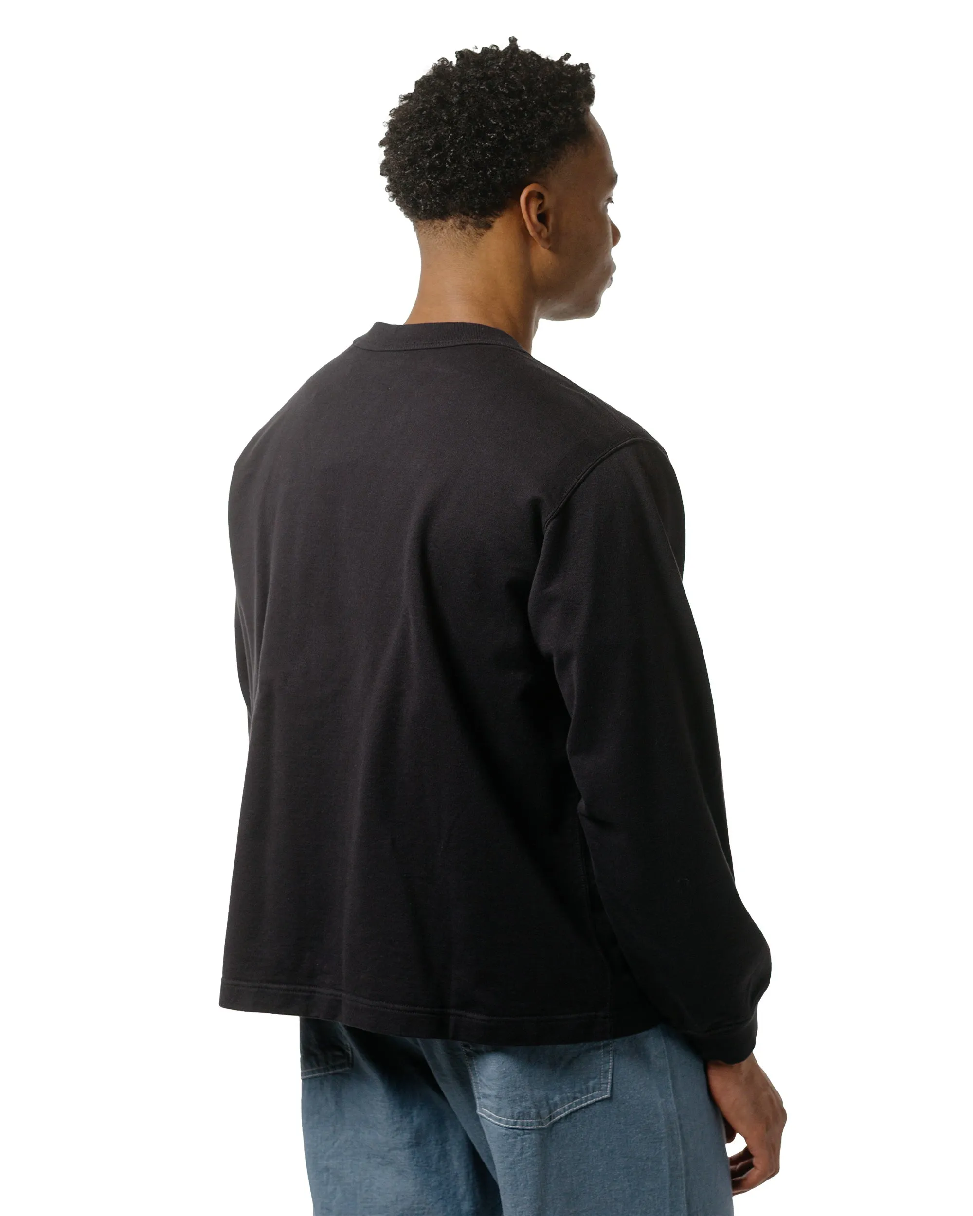 Danton Cotton Terry Dot Button V-Neck Cardigan Charcoal sold by Lost & Found product image thumbnail 3