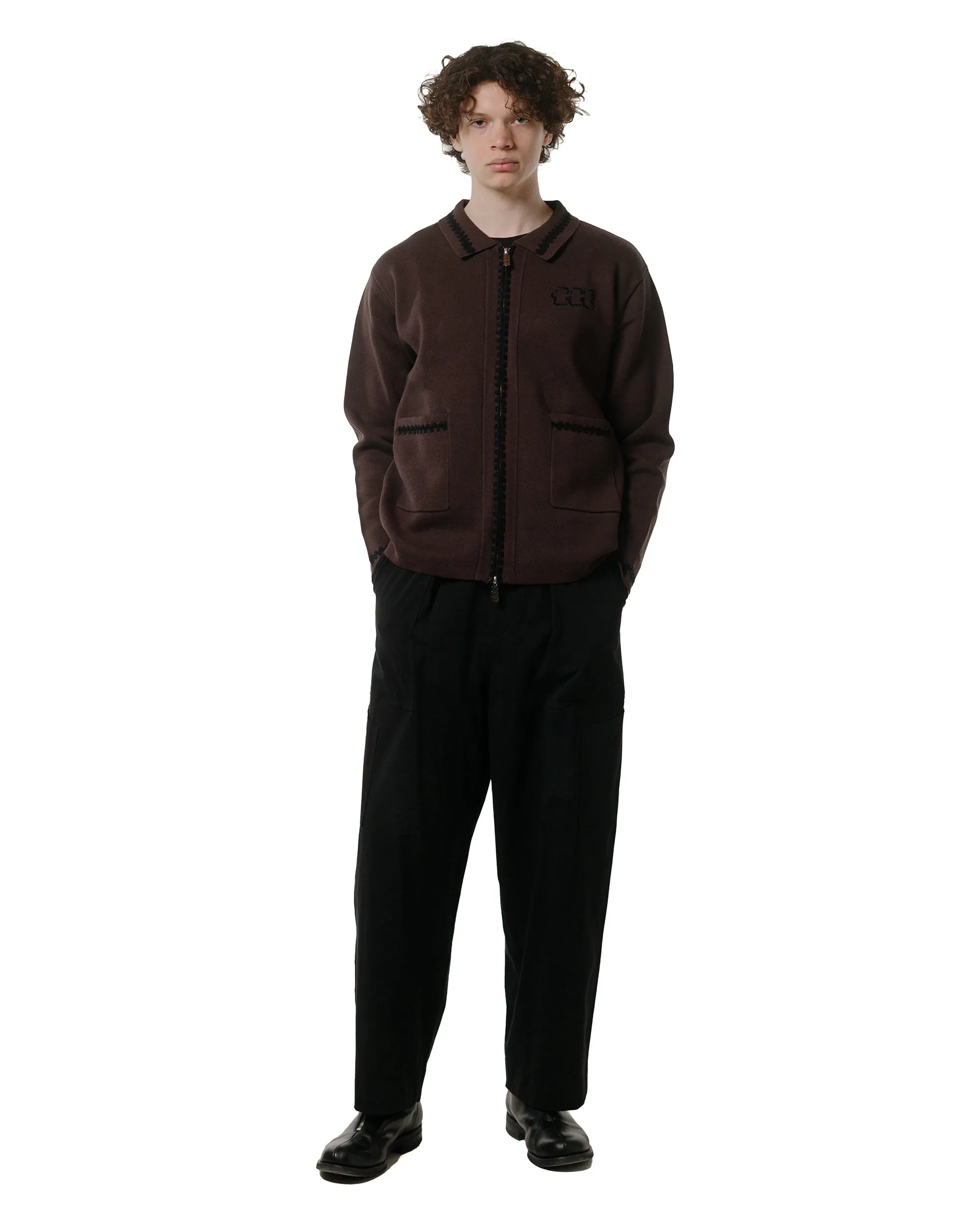 TTT MSW Knit Polo Cardigan Brown sold by Lost & Found product image thumbnail 4