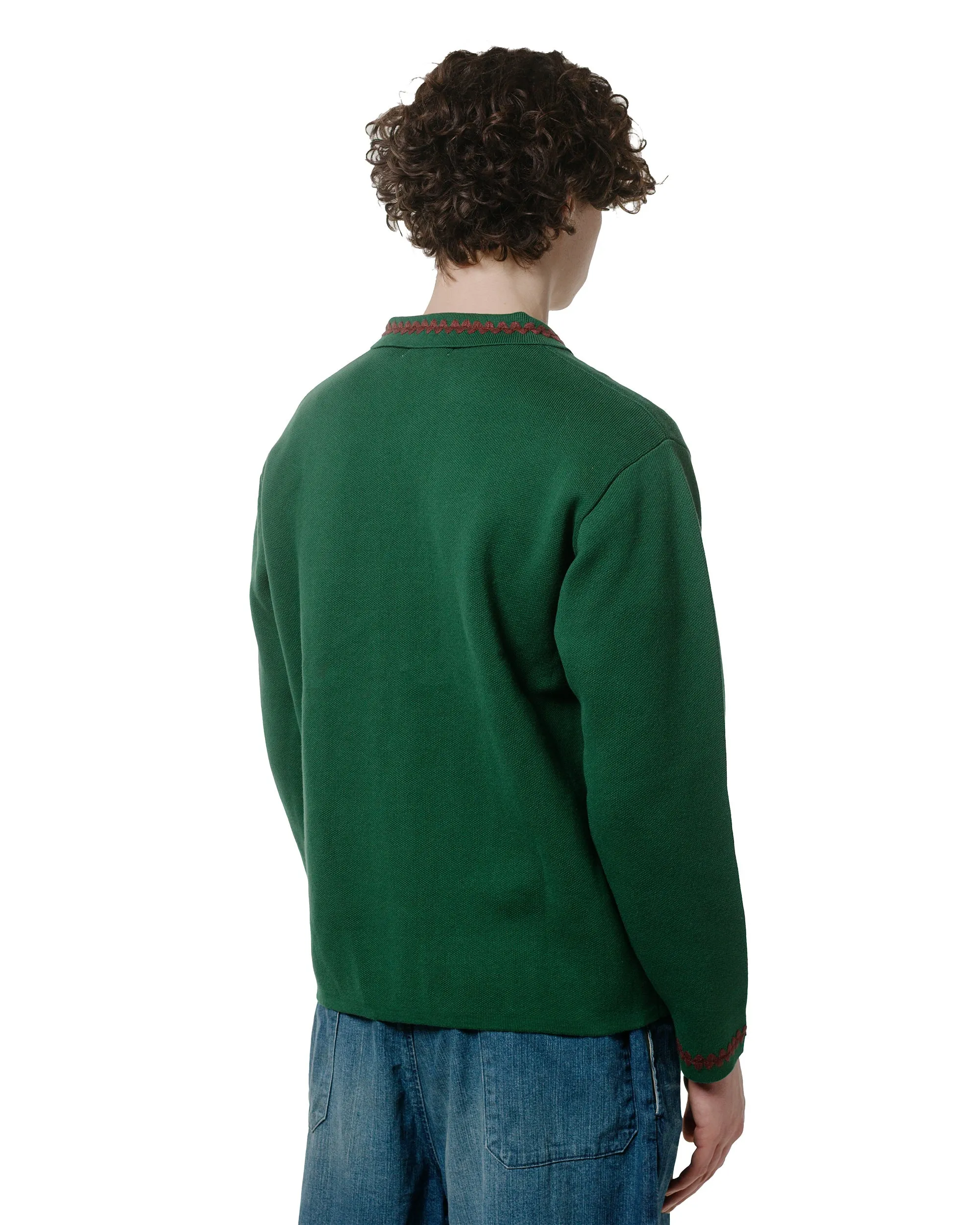 TTT MSW Knit Polo Cardigan Green sold by Lost & Found product image thumbnail 3