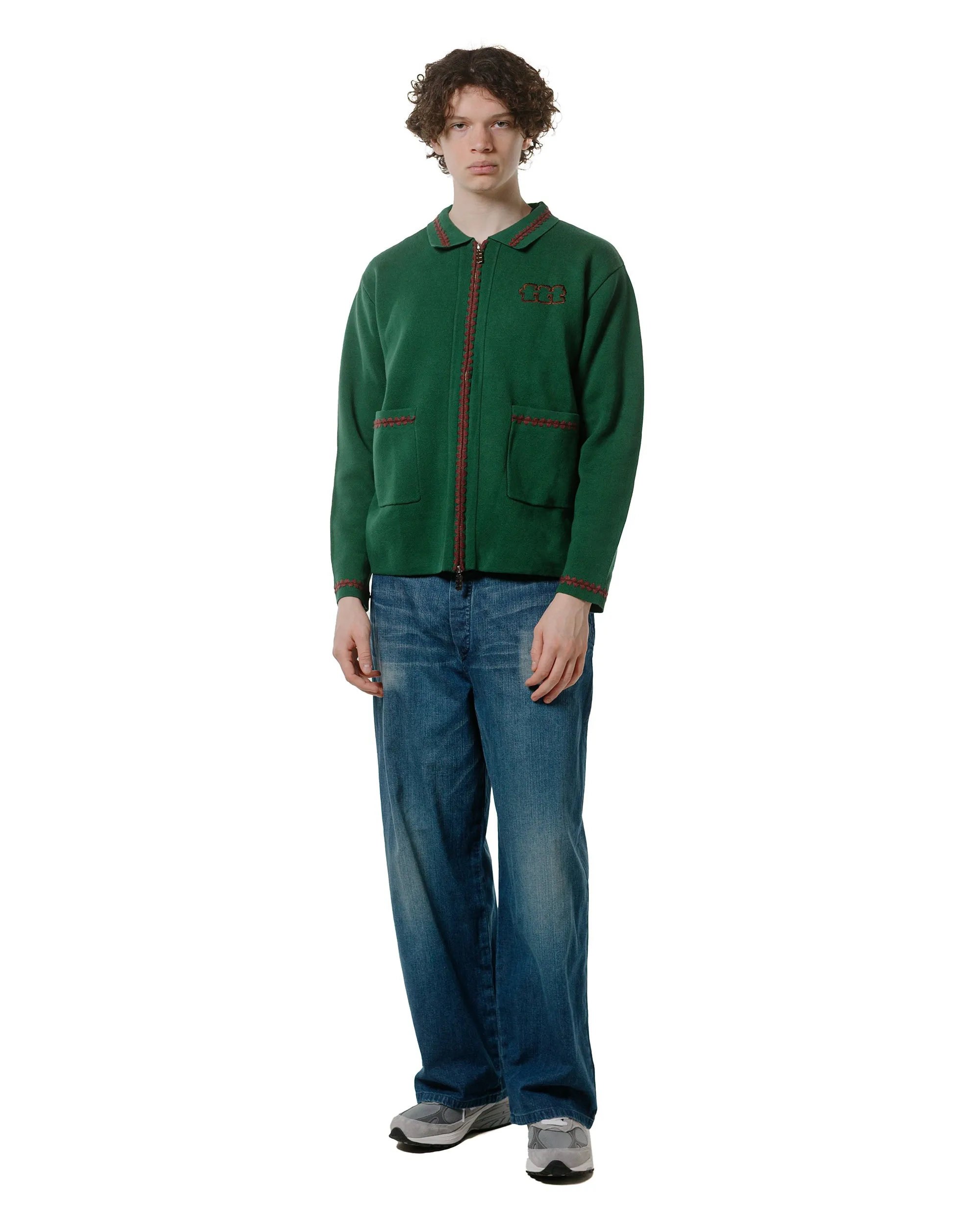 TTT MSW Knit Polo Cardigan Green sold by Lost & Found product image thumbnail 4